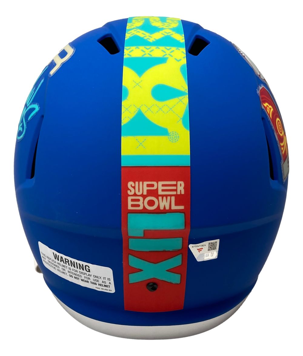 Devonta Smith Autographed Philadelphia Eagles Super Bowl 59 Replica Speed Helmet - Limited Edition Collectible for Eagles Fans - Perfect for Sports Memorabilia Displays & Man Cave Decor