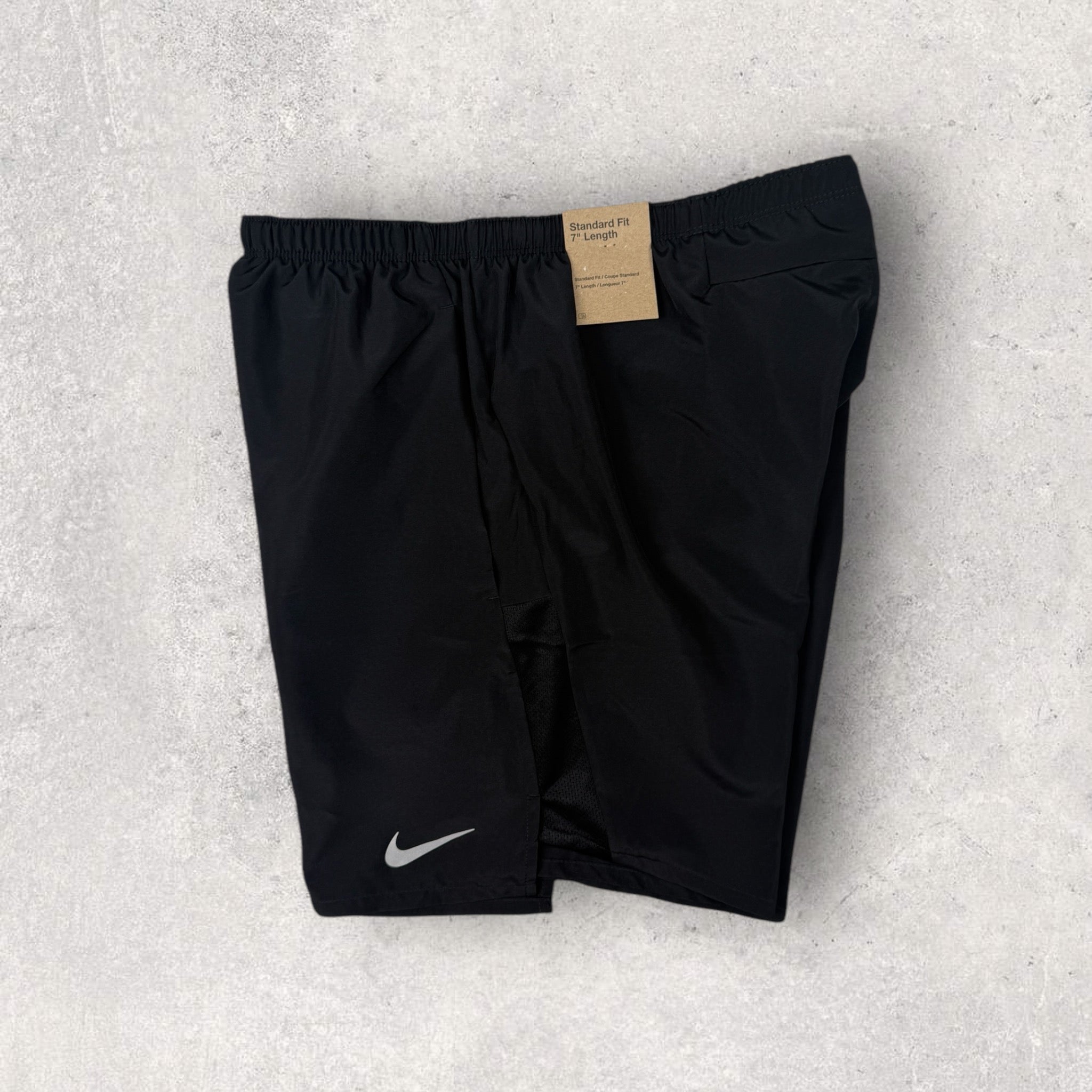 Nike Challenger 7-Inch Running Shorts for Men - Black - Lightweight & Breathable for Gym, Workout & Casual Wear