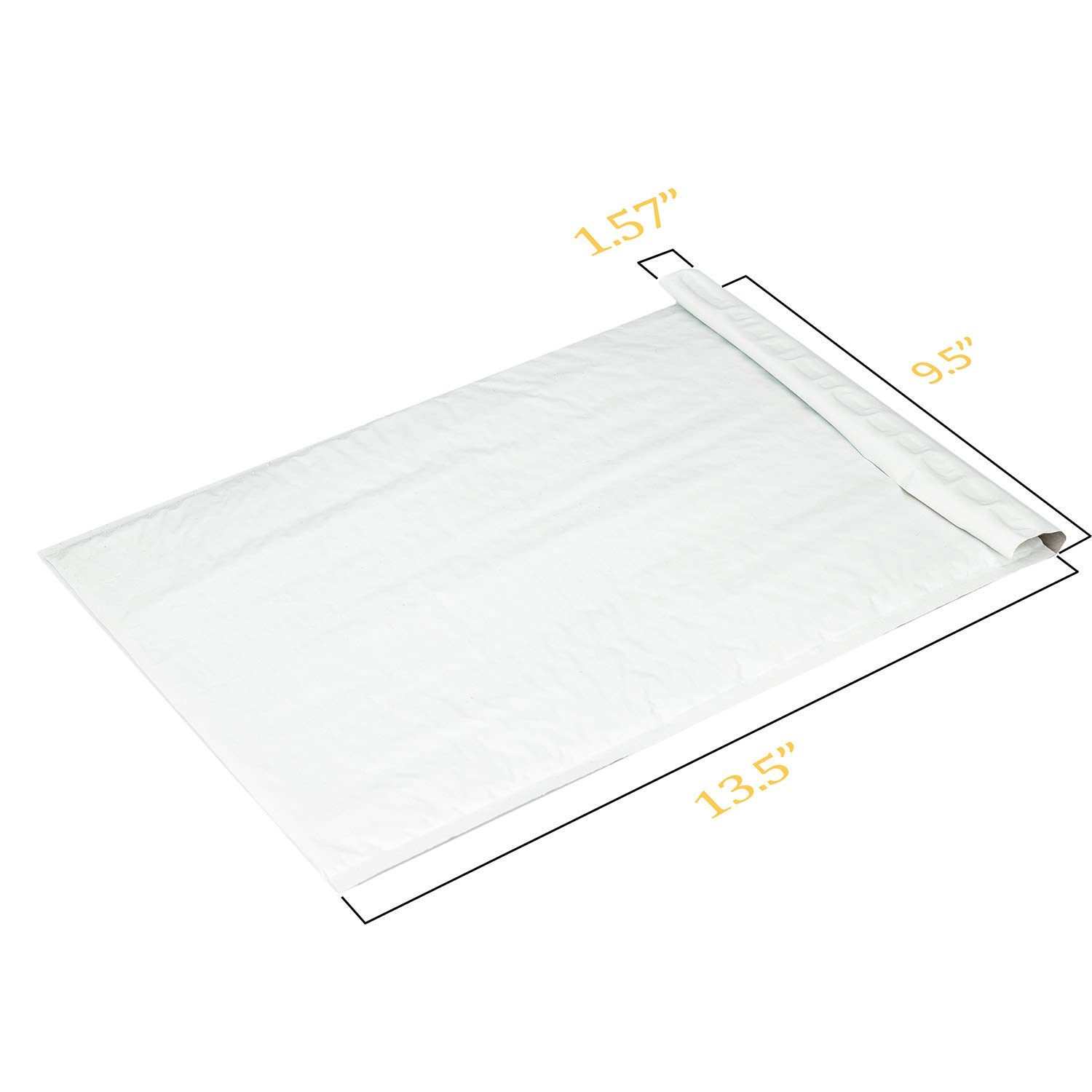 HouseLabels 9.5x14.5 Inch (Size #4) 100 Pack Durable Poly Bubble Mailers - Thick Self-Sealing Waterproof Padded Envelopes for Shipping, Mailing & Ecommerce - Perfect for Small Packages, Documents & Online Store Deliveries