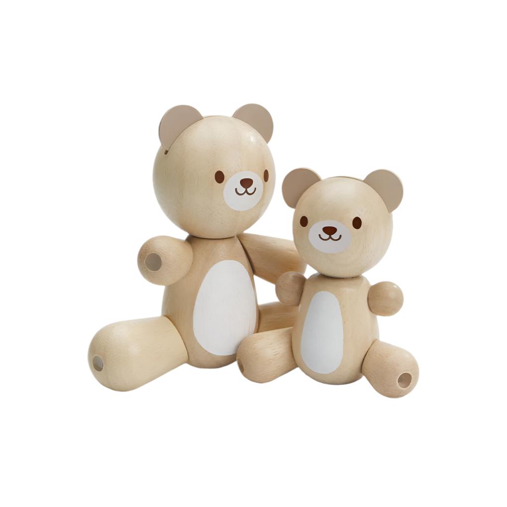 Bear & Little Bear Wooden Kids Toy - Eco-Friendly Wooden Animal Figures for Toddlers & Children - Perfect for Imaginative Play, Nursery Decor, and Educational Gifts