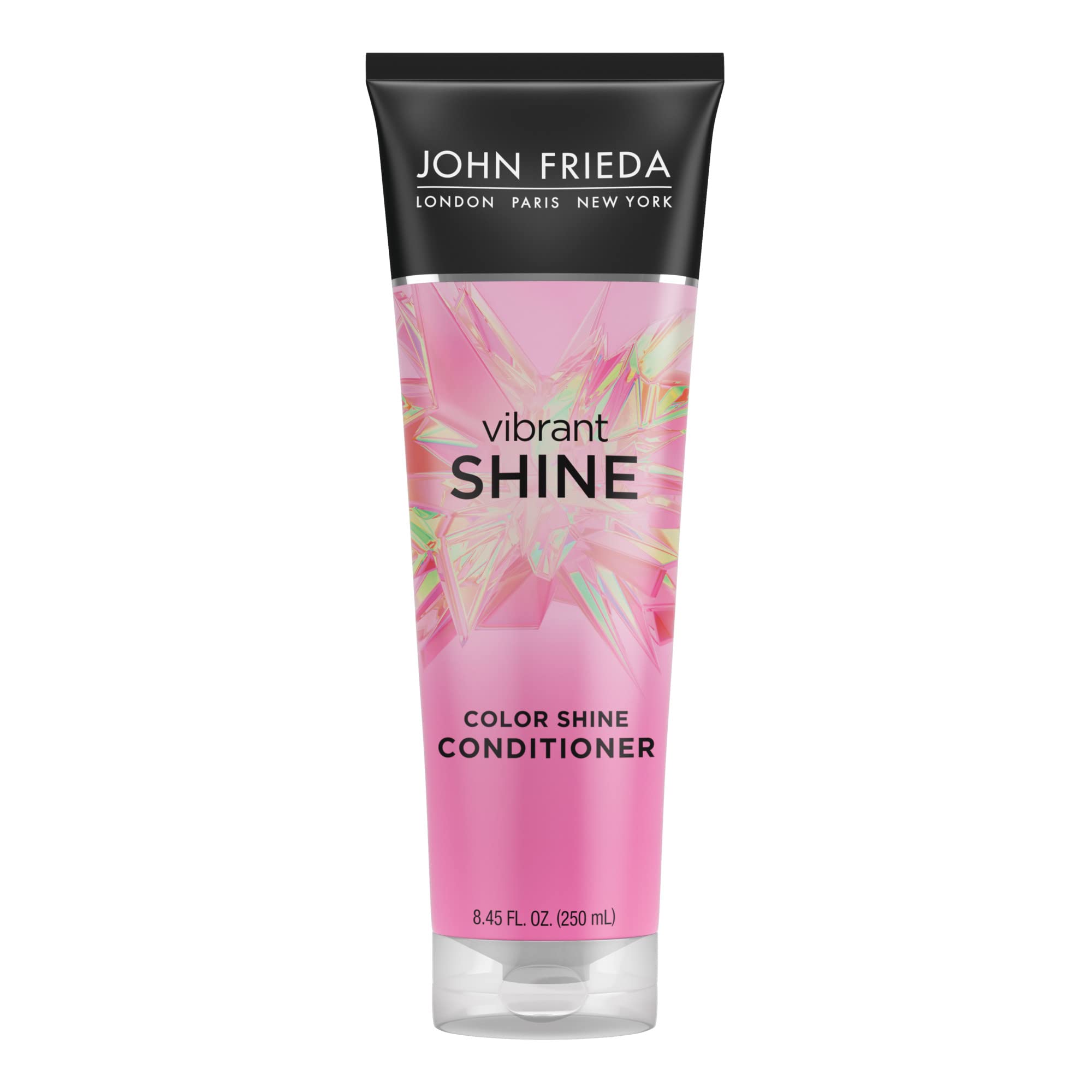 John Frieda Vibrant Shine Shampoo & Conditioner Set with Rosehip Oil - Hydrating Hair Care for Glossy, Shiny Hair - Enhances Radiance for All Hair Types, Colors & Textures - 8.45 Oz - Perfect for Daily Use & Salon-Quality Results at Home