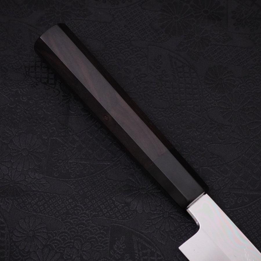 Premium Yanagi Kiritsuke Knife - 270mm Silver Steel #3 Honyaki Mirror Finish with Buffalo Ebony Handle - Perfect for Sushi, Sashimi & Japanese Cuisine Preparation