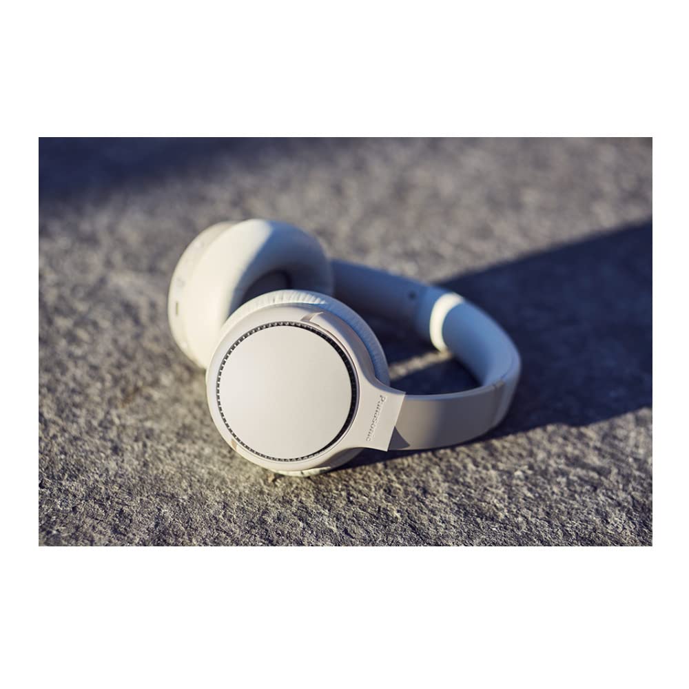 Panasonic RB-M500B Wireless Bluetooth Headphones with Deep Bass, XBS DEEP & Bass Reactor Technology - Sand Beige | Immersive Sound for Music, Gaming & Movies
