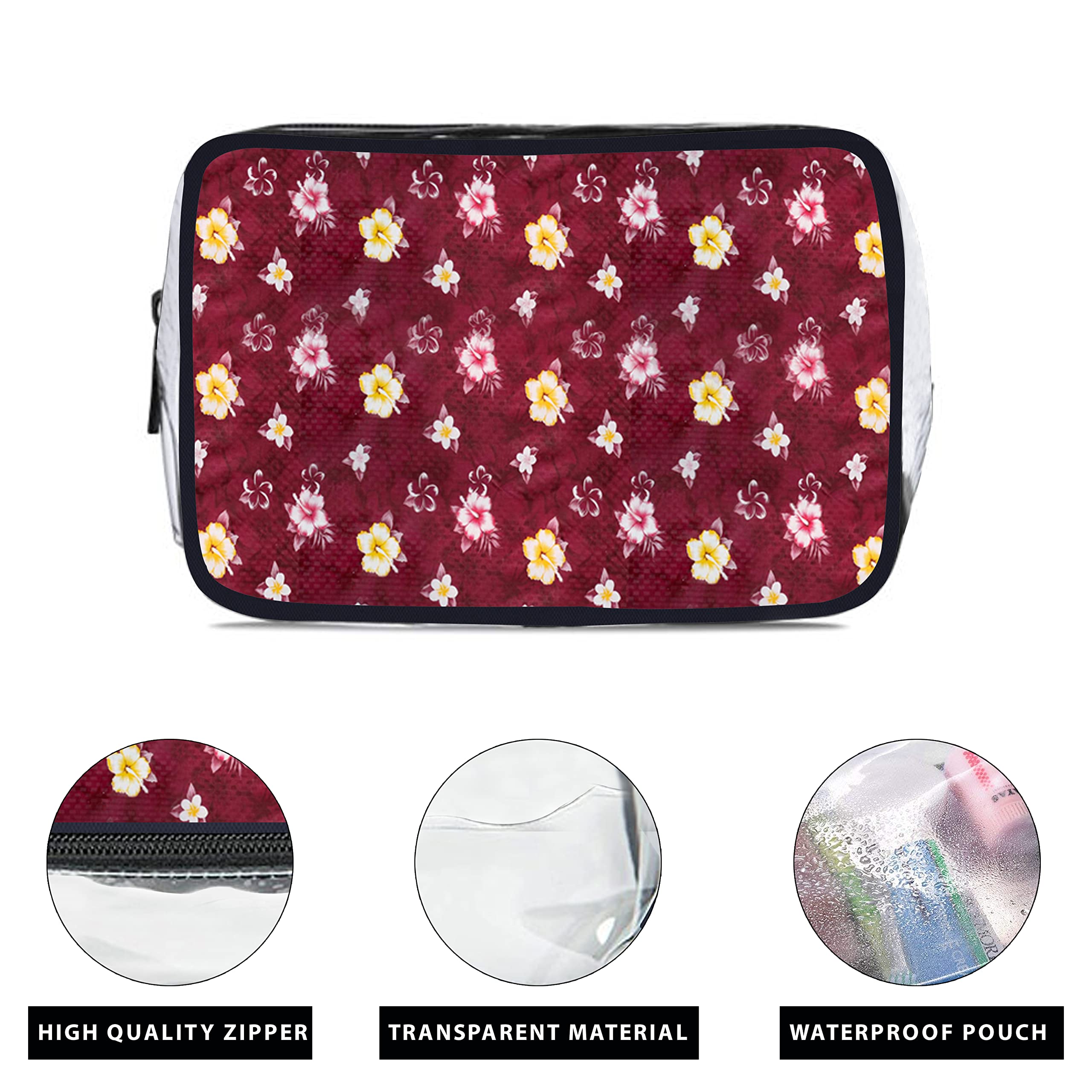 Wings Star Double Layer Makeup Bag for Travel - Waterproof Cosmetic Organizer & Toiletry Pouch | Perfect for Vacation, Gym, and Daily Essentials Storage