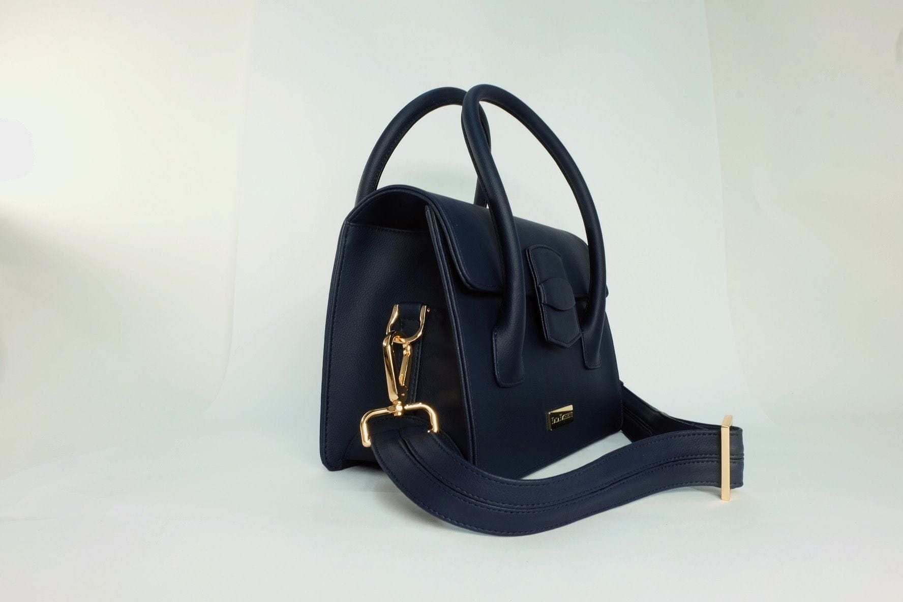 Kensington Vegan Cactus Leather Handbag for Women | Eco-Friendly Navy Crossbody Purse | Perfect for Work, Travel & Everyday Use