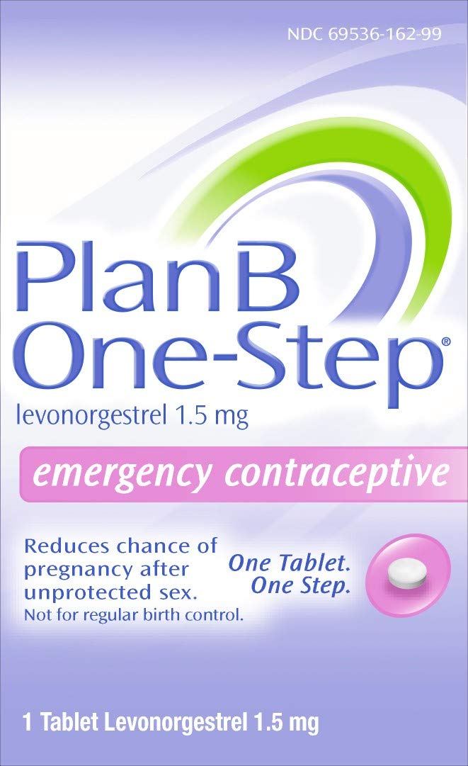 Plan B One-Step Emergency Contraceptive Pill - 1.5mg Levonorgestrel (1 Tablet) | Morning After Pill for Unprotected Sex & Birth Control Failure | Fast-Acting Pregnancy Prevention for Women