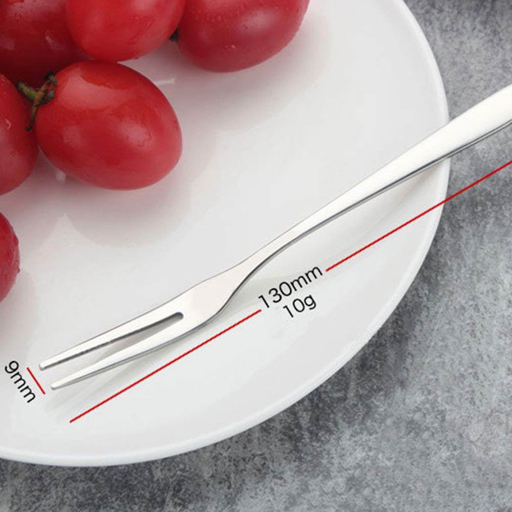 20-Piece Mini Stainless Steel Cake Forks - Small Dessert Forks for Fruit, Cheese, Appetizers - Perfect for Parties, Weddings, and Home Entertaining