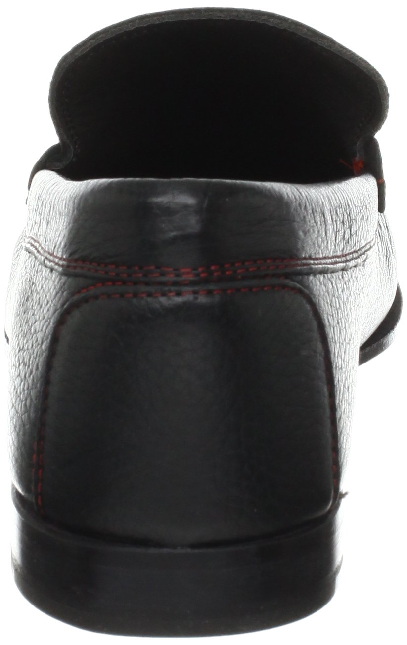 Donald Pliner Dacio Men's Dress Shoes - Classic Leather Loafers for Business & Formal Wear, Black, Size 9.5 | Comfortable Designer Footwear for Office, Weddings & Special Occasions