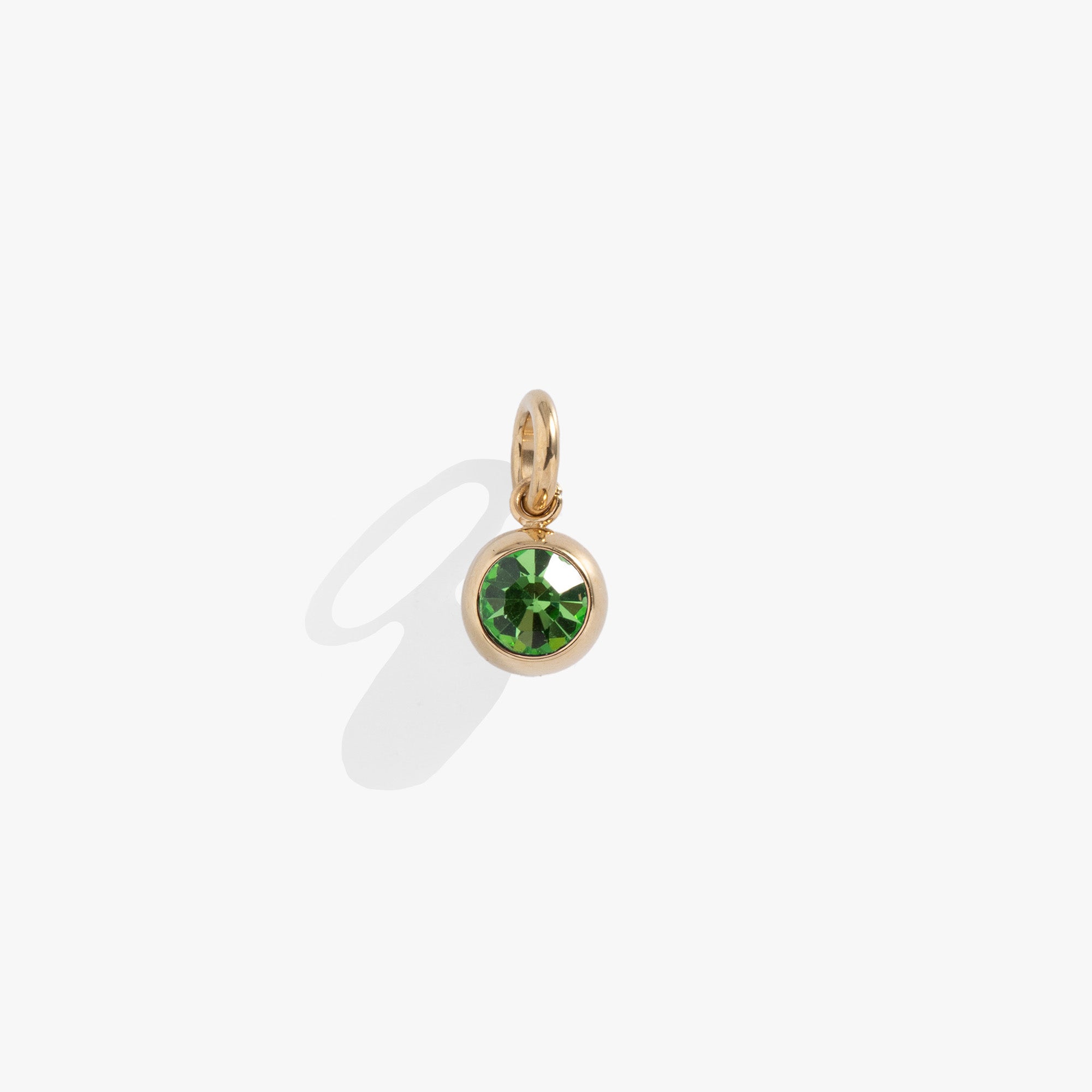 August Birthstone Peridot Interchangeable Charm Pendant - Sterling Silver Necklace for Women - Perfect Gift for August Birthdays & Special Occasions - Ideal for Layering, Everyday Wear & Jewelry Gifting