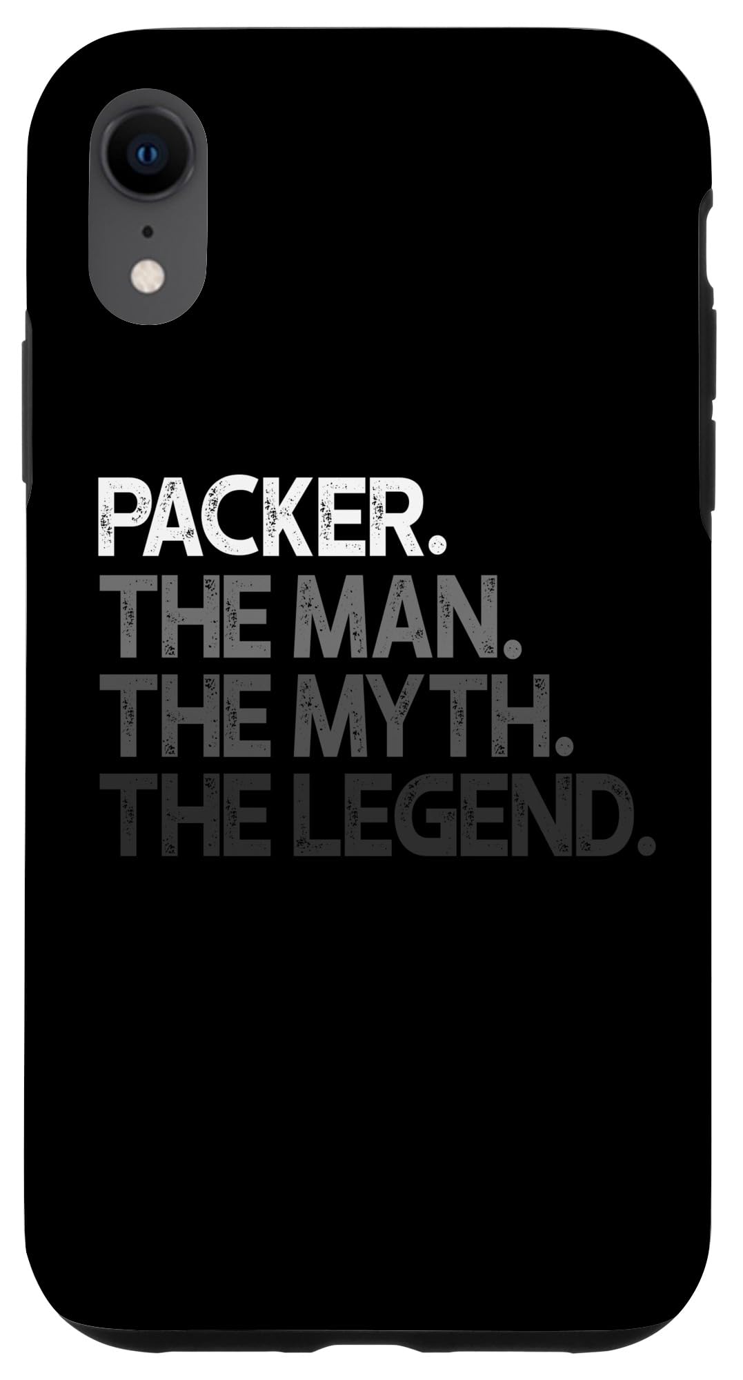 iPhone XR Case - Packer Man The Myth Legend Gift Design - Durable Protective Cover for Everyday Use, Travel & Work
