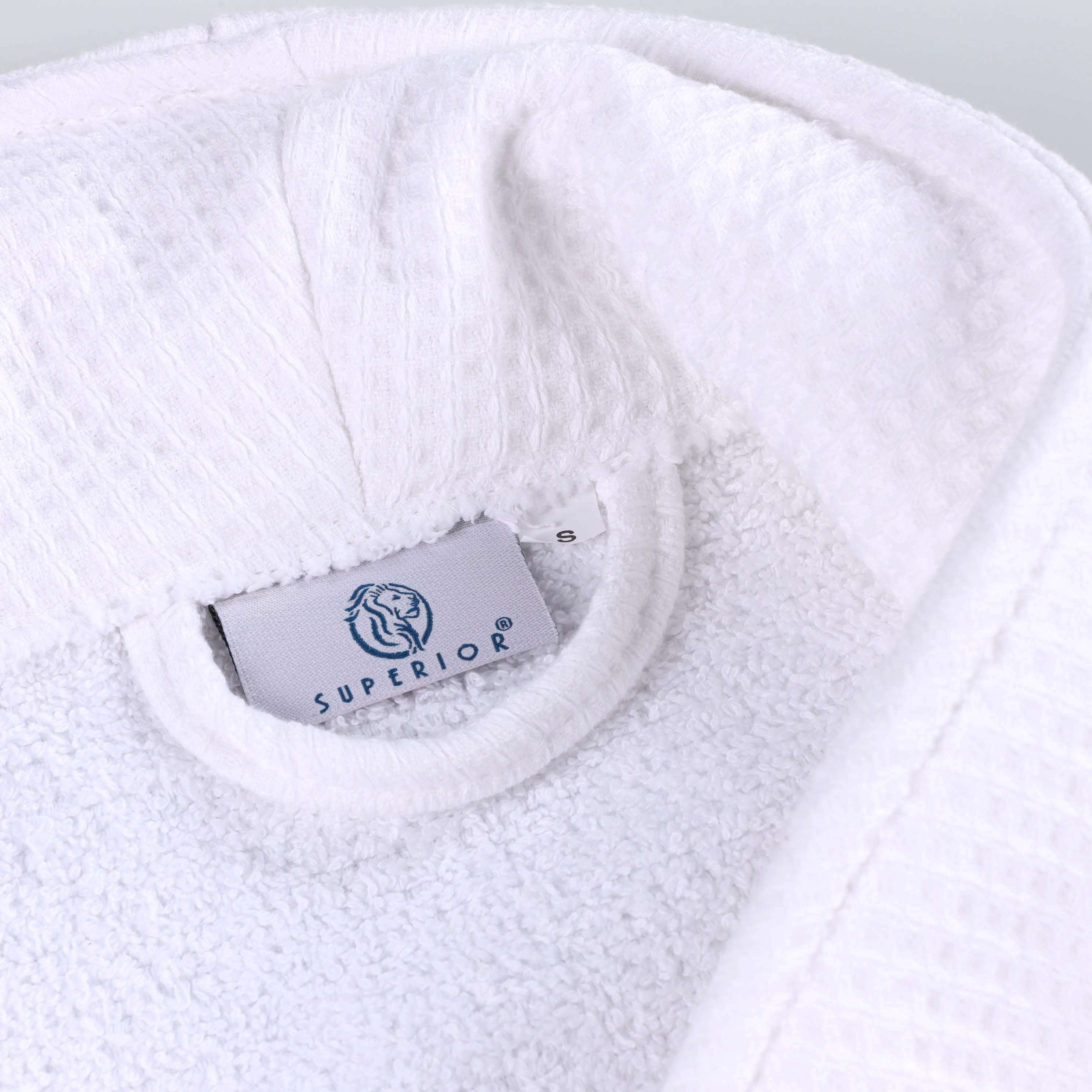 Premium Waffle Weave Cotton Bathrobe - Ultra Soft, Lightweight & Oversized Unisex Robe for Men & Women | Perfect for Spa, Lounge & Post-Shower Comfort