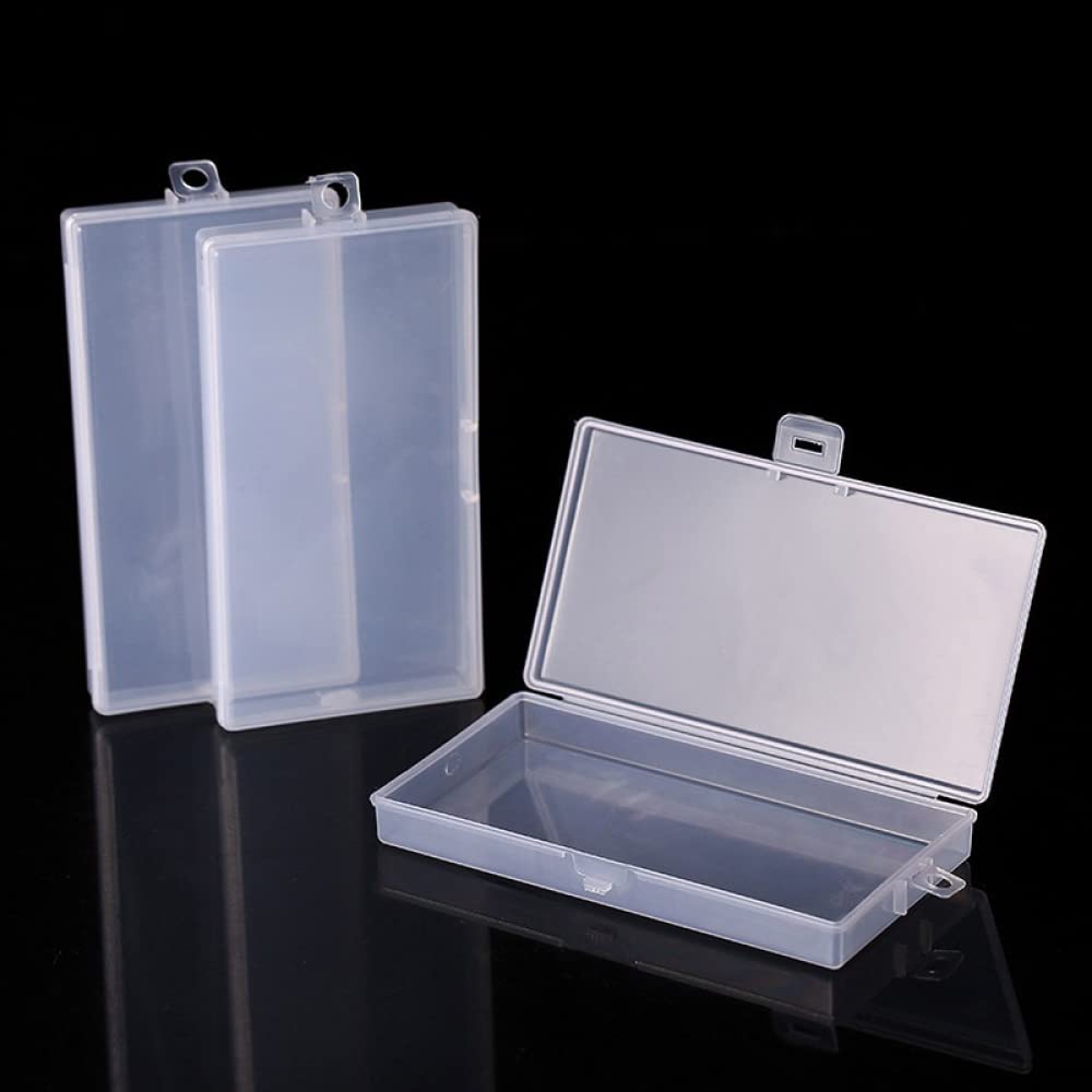 ZYWUOY 3-Pack Clear Plastic Storage Boxes - High Transparency PP Jewelry Organizer with Lid, Screw & Small Parts Case - Perfect for DIY Crafts, Bead Storage & Workshop Organization