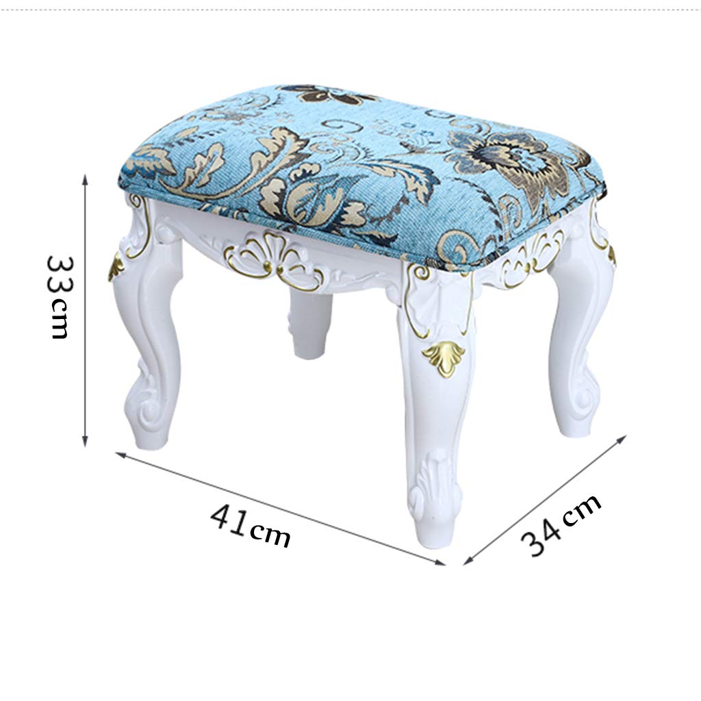 zyifan Vanity Stool Makeup Dressing Stool with Cushion - Padded Bench with Sturdy ABS Legs, Elegant Piano Seat for Bedroom & Bathroom - Easy Assembly Home Decor for Dressing Table, Makeup Area & Bedside