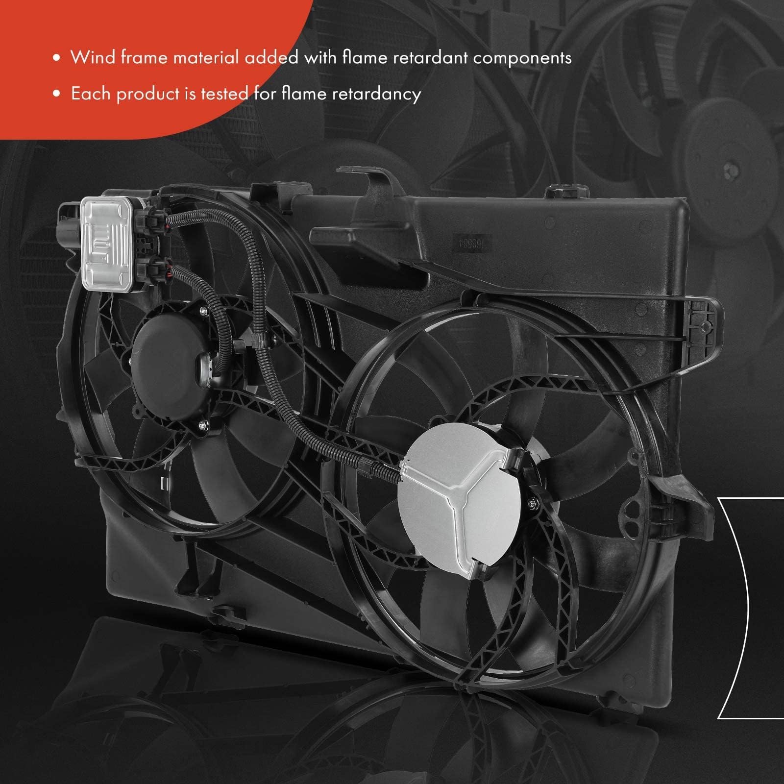 Premium Engine Radiator Cooling Fan Assembly for 2007-2014 Ford Edge & 2007-2012 Lincoln MKX - Direct Replacement for OEM# 9T4Z8C607A - Perfect for Overheating Prevention & Engine Cooling System Repair
