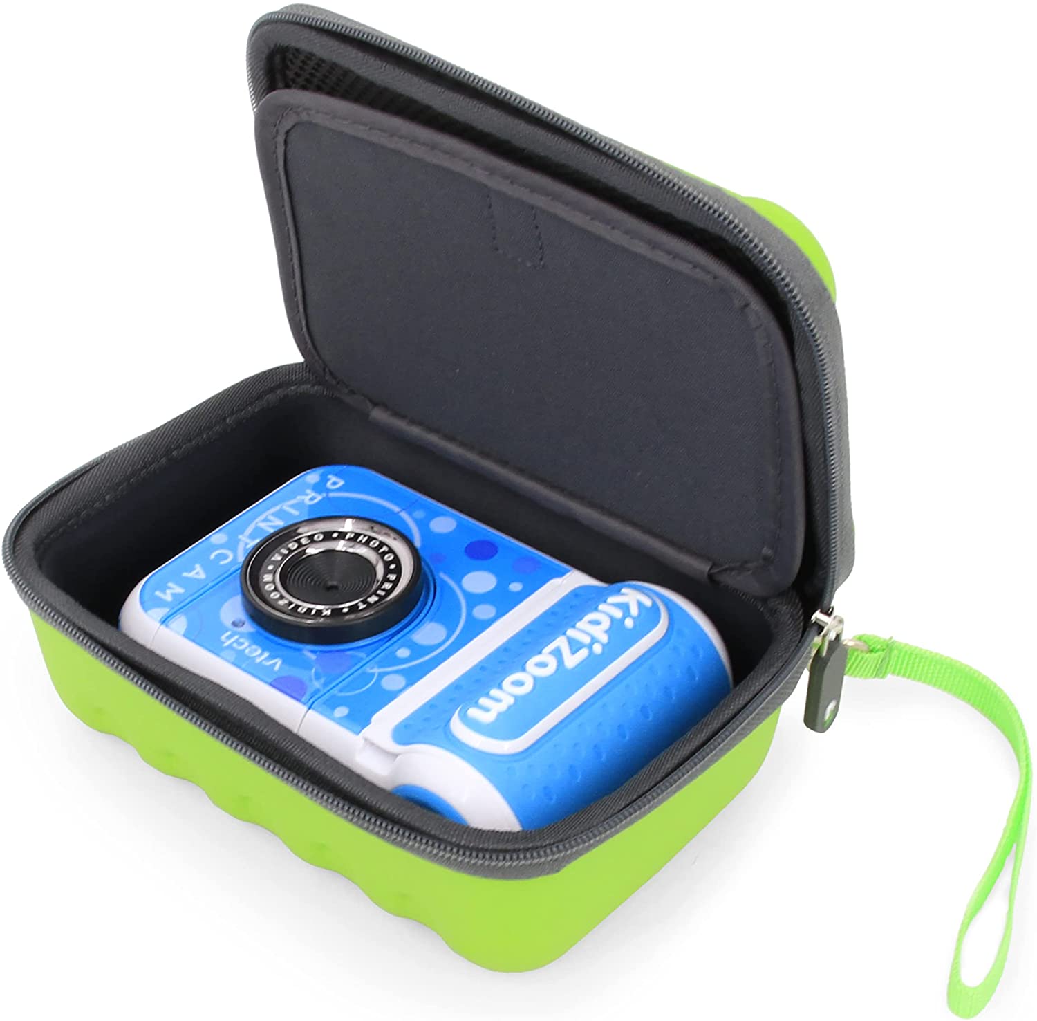 CASEMATIX Protective Travel Case for KidiZoom PrintCam - Durable Storage for Camera, Paper Refills & Charger with Wrist Strap - Perfect for Kids Travel, School & Outdoor Adventures