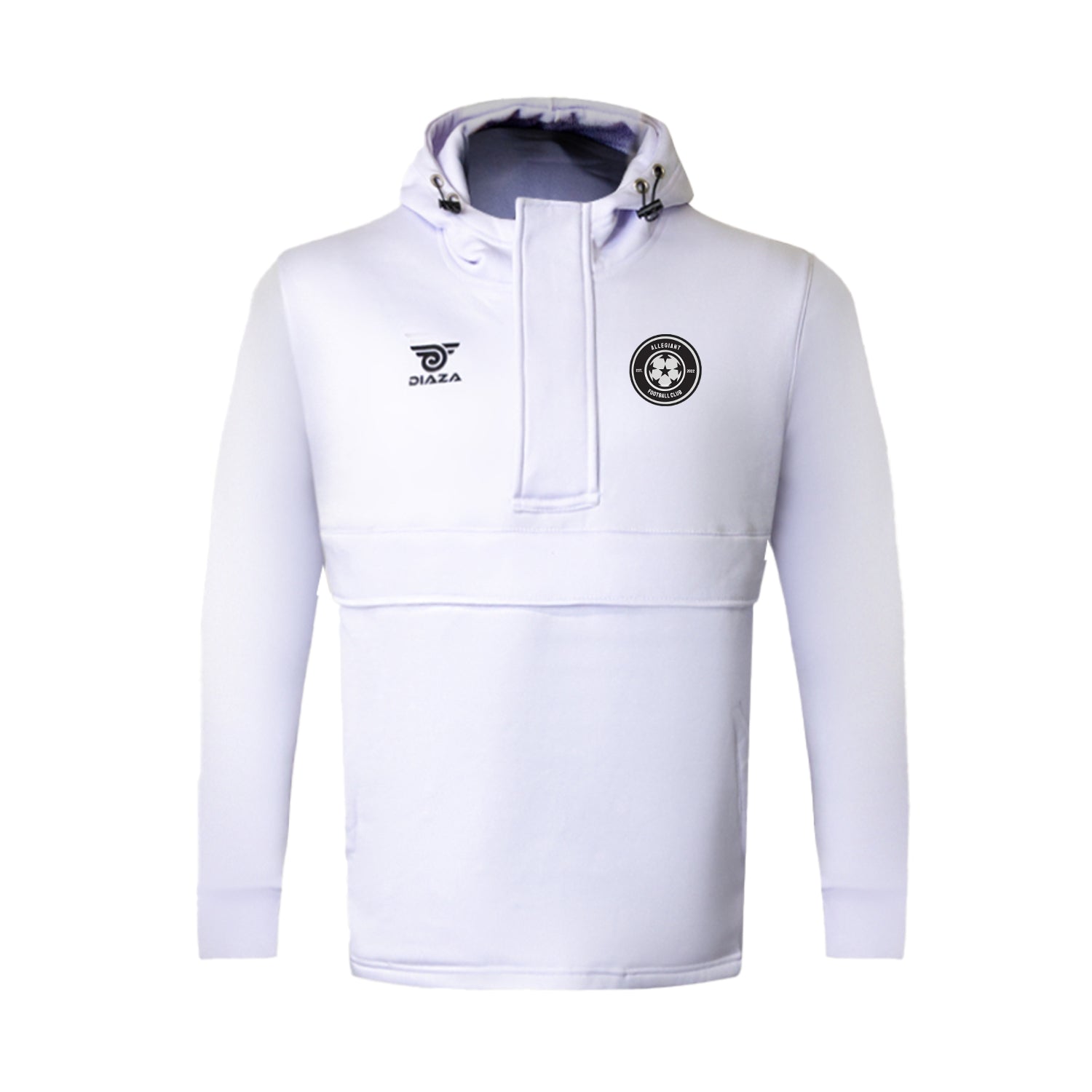 Allegiant FC EL Blanco Hoodie - Men's & Women's Pullover Sweatshirt | Comfortable Cotton Blend | Casual Streetwear for Everyday Wear | Perfect for Gym, Lounge & Outdoor Activities