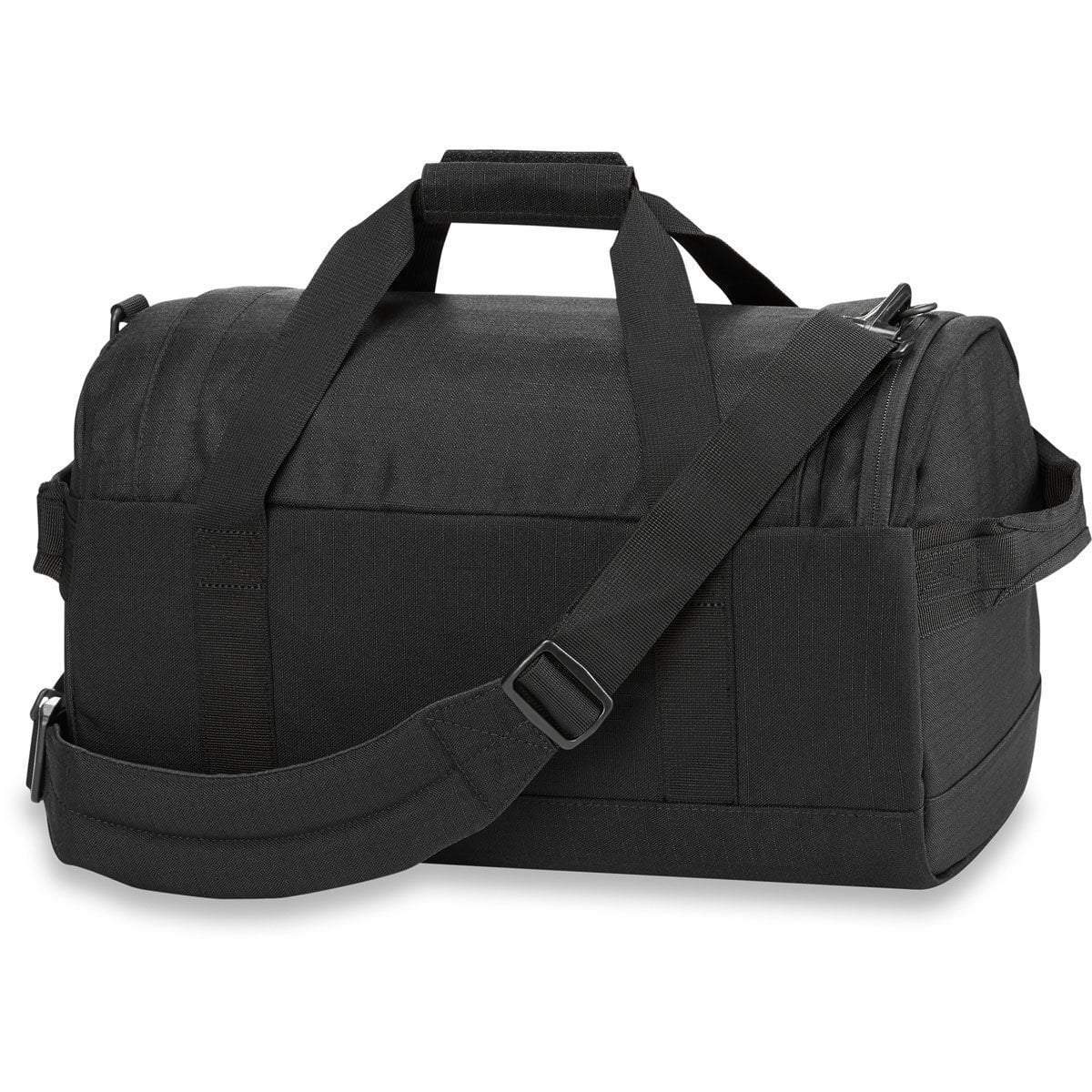 Dakine EQ Duffle 25L Travel Bag - Black Water-Resistant Gym & Sports Duffel for Workout, Yoga, Weekend Trips & Outdoor Adventures