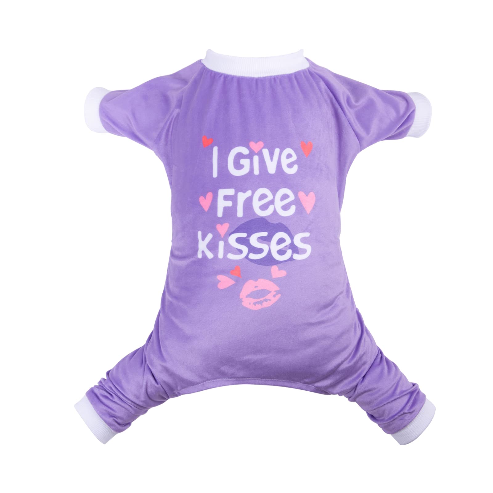 **CuteBone Trendy Letter Print Dog Pajamas - Soft & Comfortable Puppy PJS for Small Dogs (P246S) - Perfect for Indoor Sleep & Lounging**