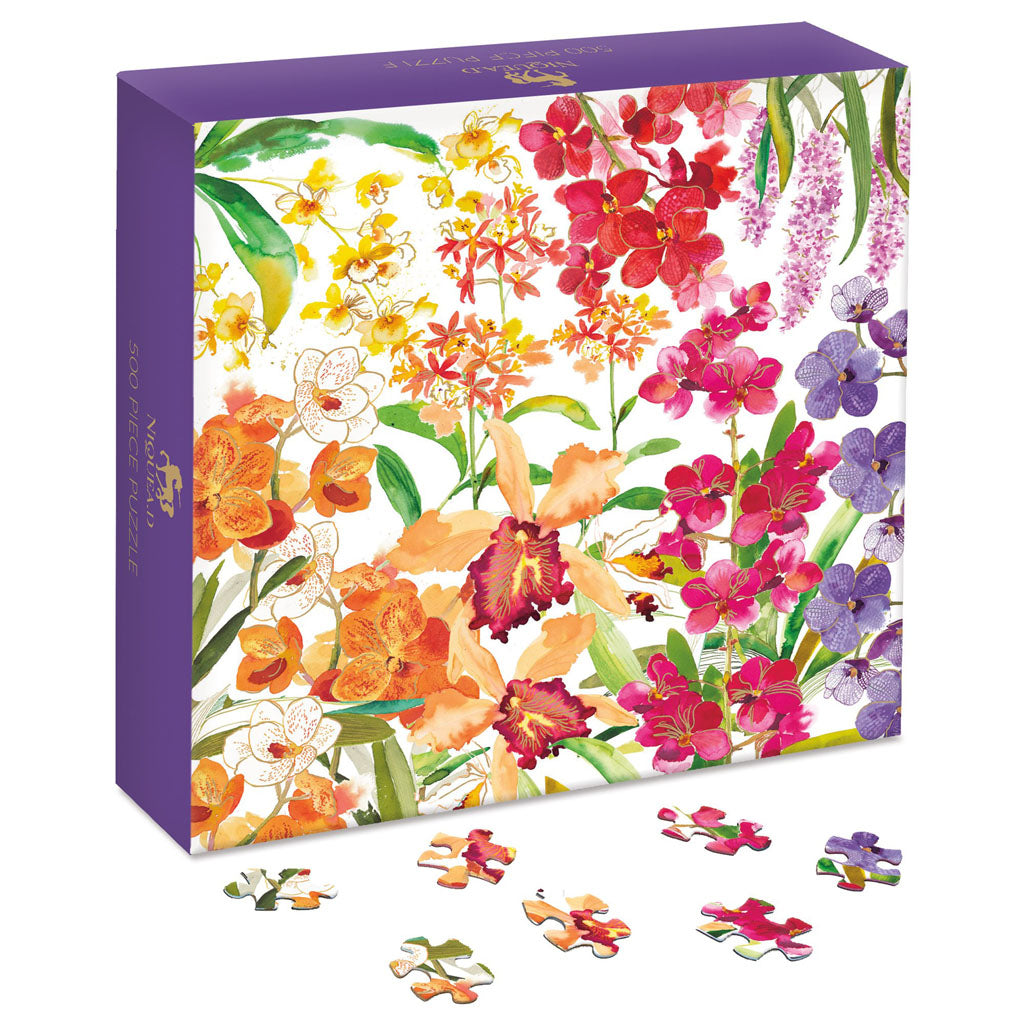 Exotic Orchids 1000-Piece Jigsaw Puzzle for Adults - Beautiful Flower Artwork for Home Decor, Relaxation & Family Game Night