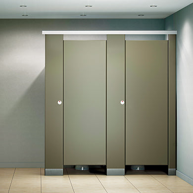 Durable Color Thru Phenolic Toilet Partitions - Commercial Restroom Privacy Dividers for Schools, Offices & Public Spaces