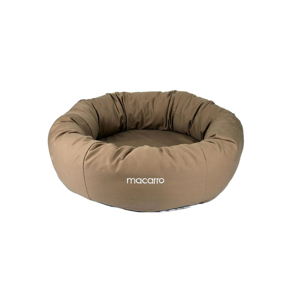 Premium Donut Latex Pet Bed - Ultra Soft & Comfortable Dog & Cat Bed for Small to Medium Pets - Perfect for Cuddling, Napping & Relaxing at Home or Travel