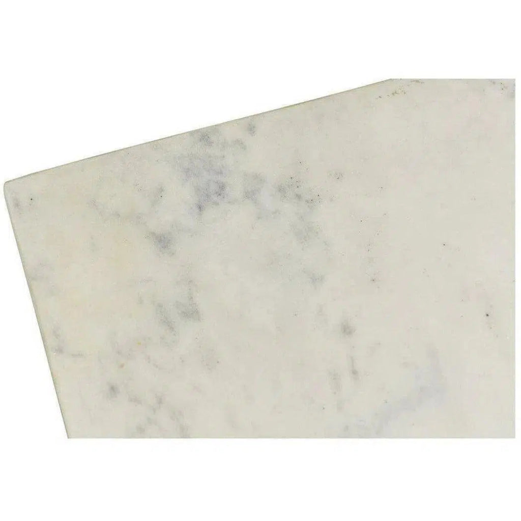 40 Inch White Modern Coffee Table - Stylish Centerpiece for Living Room, Lounge & Office Decor