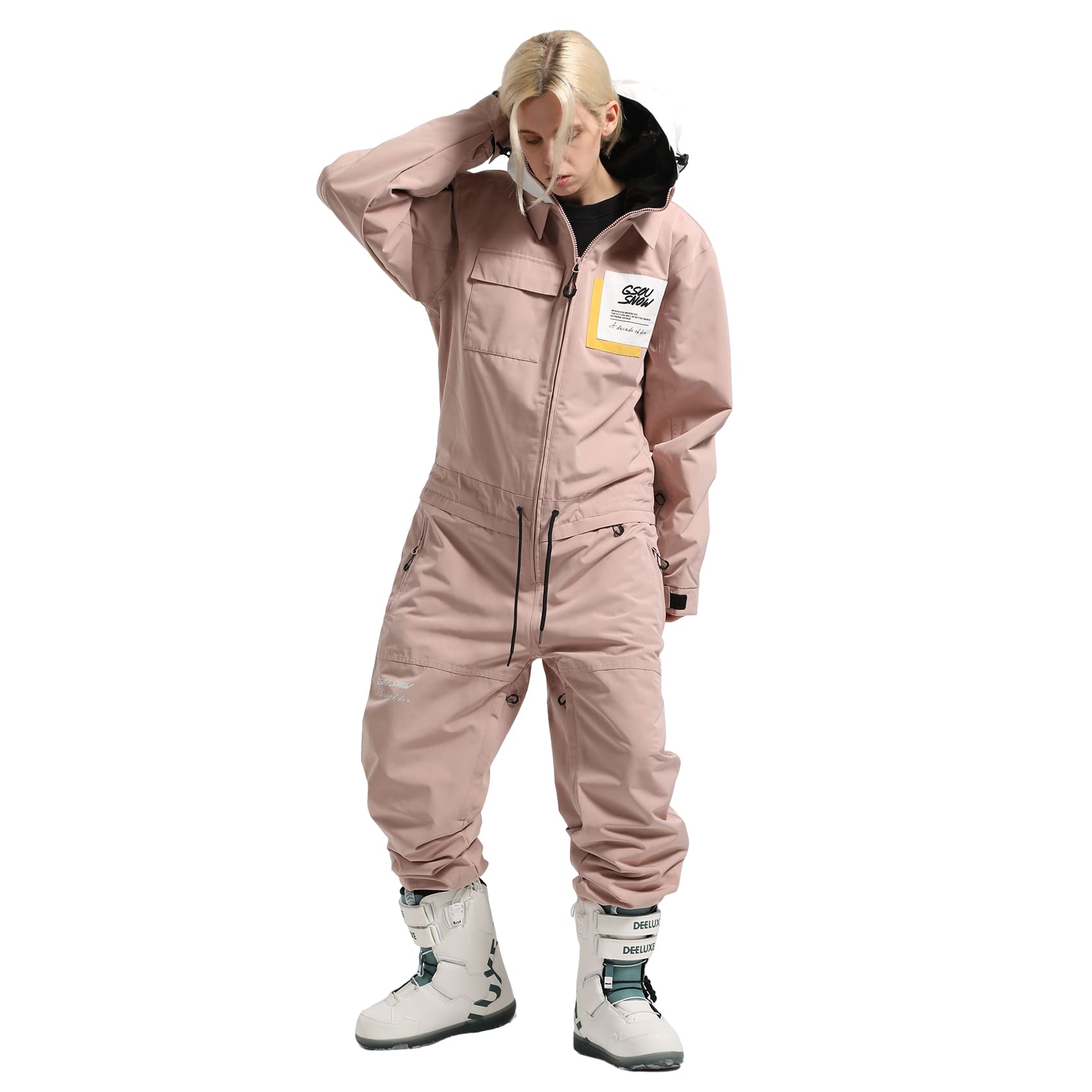 IMPHUT Women's One Piece Ski Suit - Waterproof & Windproof Insulated Snowsuit for Skiing, Snowboarding & Winter Sports - Perfect for Ski Resorts, Snowy Mountains & Cold Weather Adventures