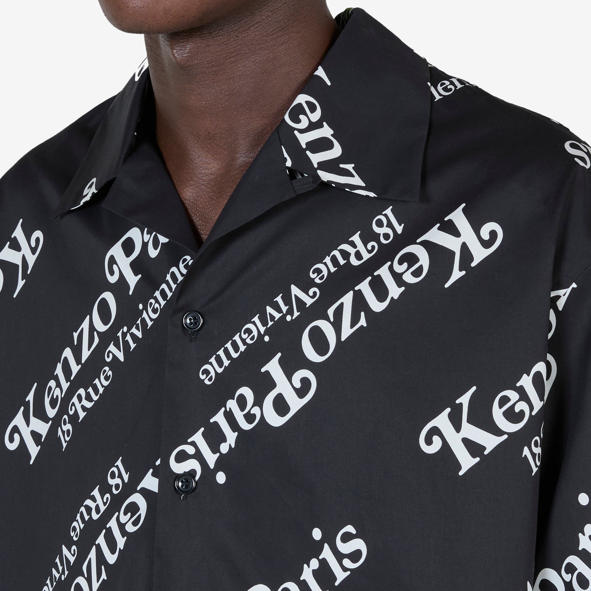 KENZO by Verdy Boxy Shirt in Black | Oversized Streetwear Fashion | Perfect for Casual Outfits, Concerts & Urban Style