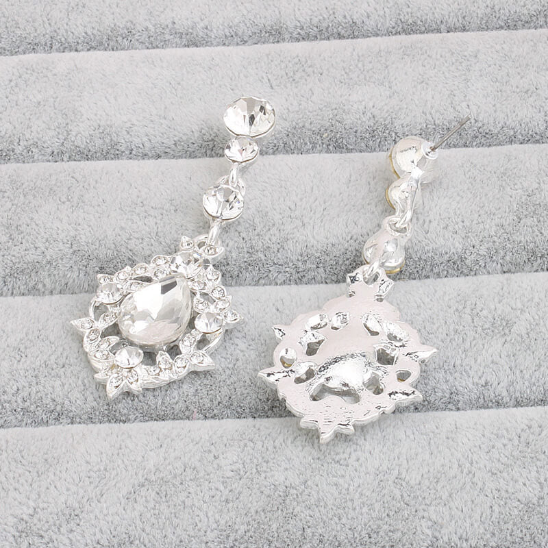 Elegant Rhinestone Wedding Earrings for Bride - Perfect for Bridal Party, Prom & Special Occasions