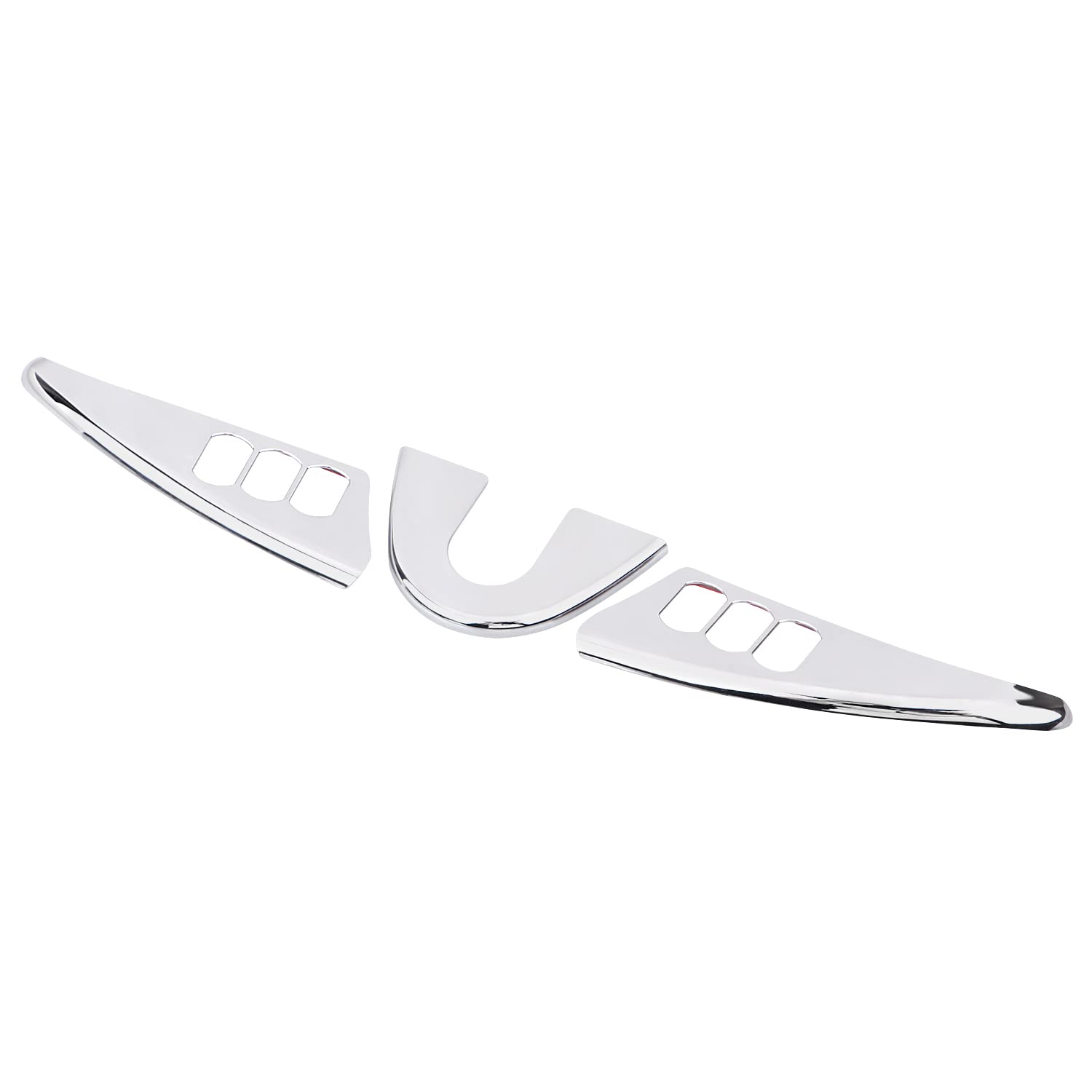 Chrome Motorcycle Stereo Trim Inner Fairing Panels Cover for Harley Davidson Touring Models (2014-2023) - Electra Glide, Street Glide, Road Glide, Ultra Limited & Tri Glide - Premium Sound System Upgrade for Long Rides & Highway Cruising