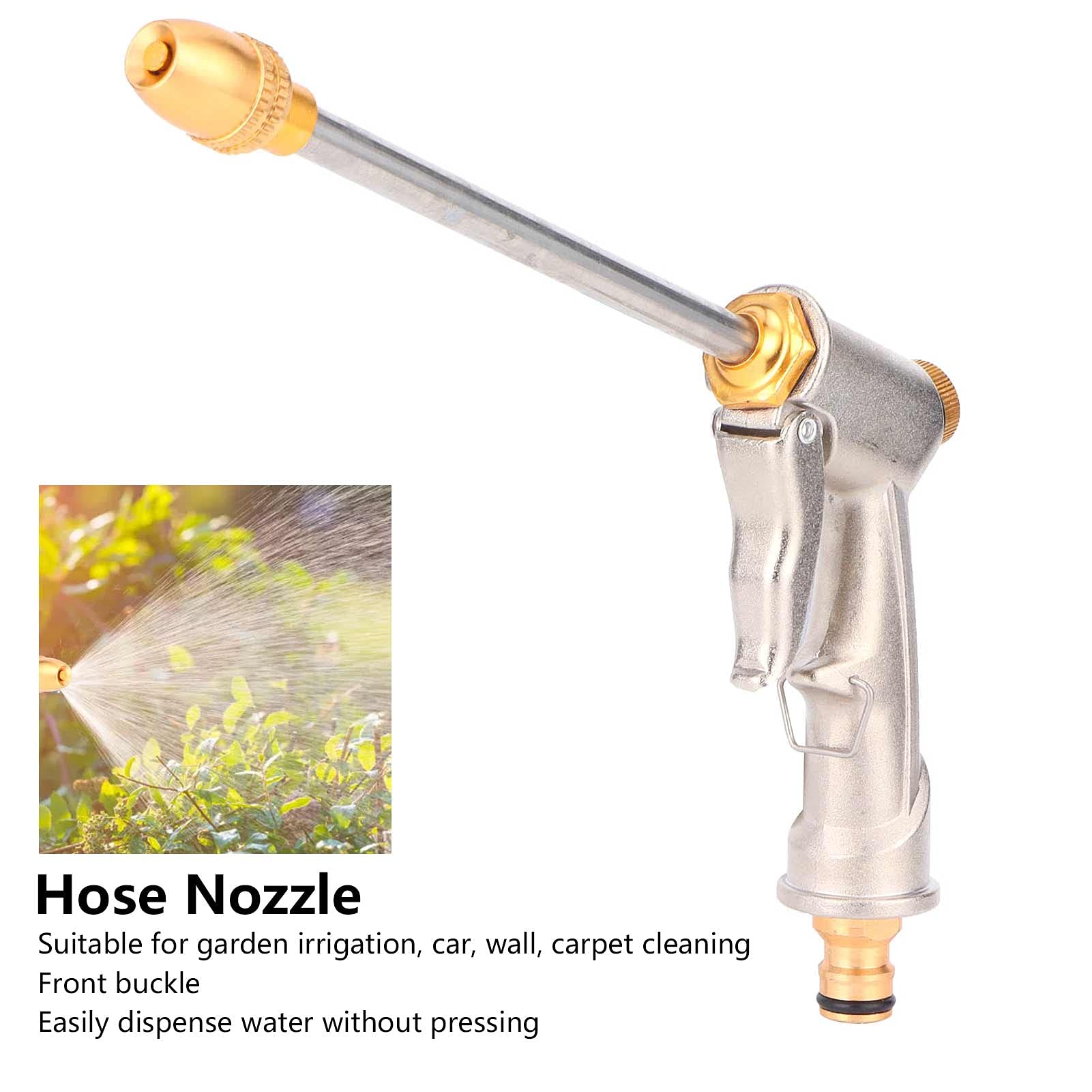 Adjustable Garden Water Sprayer - High Pressure Hose Nozzle for Plant Irrigation, Car Washing & Outdoor Cleaning | Perfect for Lawns, Gardens & Home Use