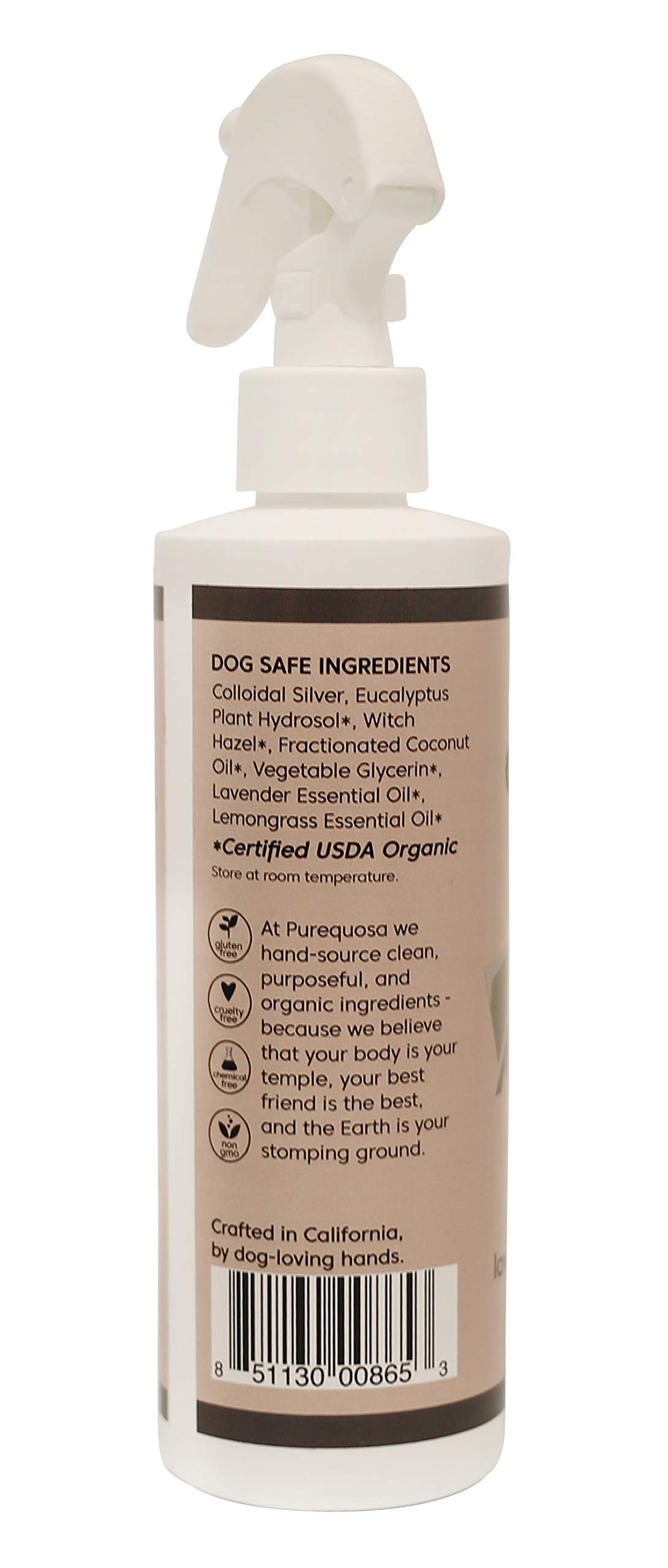 Natural Clean Coat Deodorizing Dog Spray for Odor Control - 8oz Lavender Lemongrass Scent | Freshens & Deodorizes Between Baths, Perfect for Grooming, Travel & Daily Use