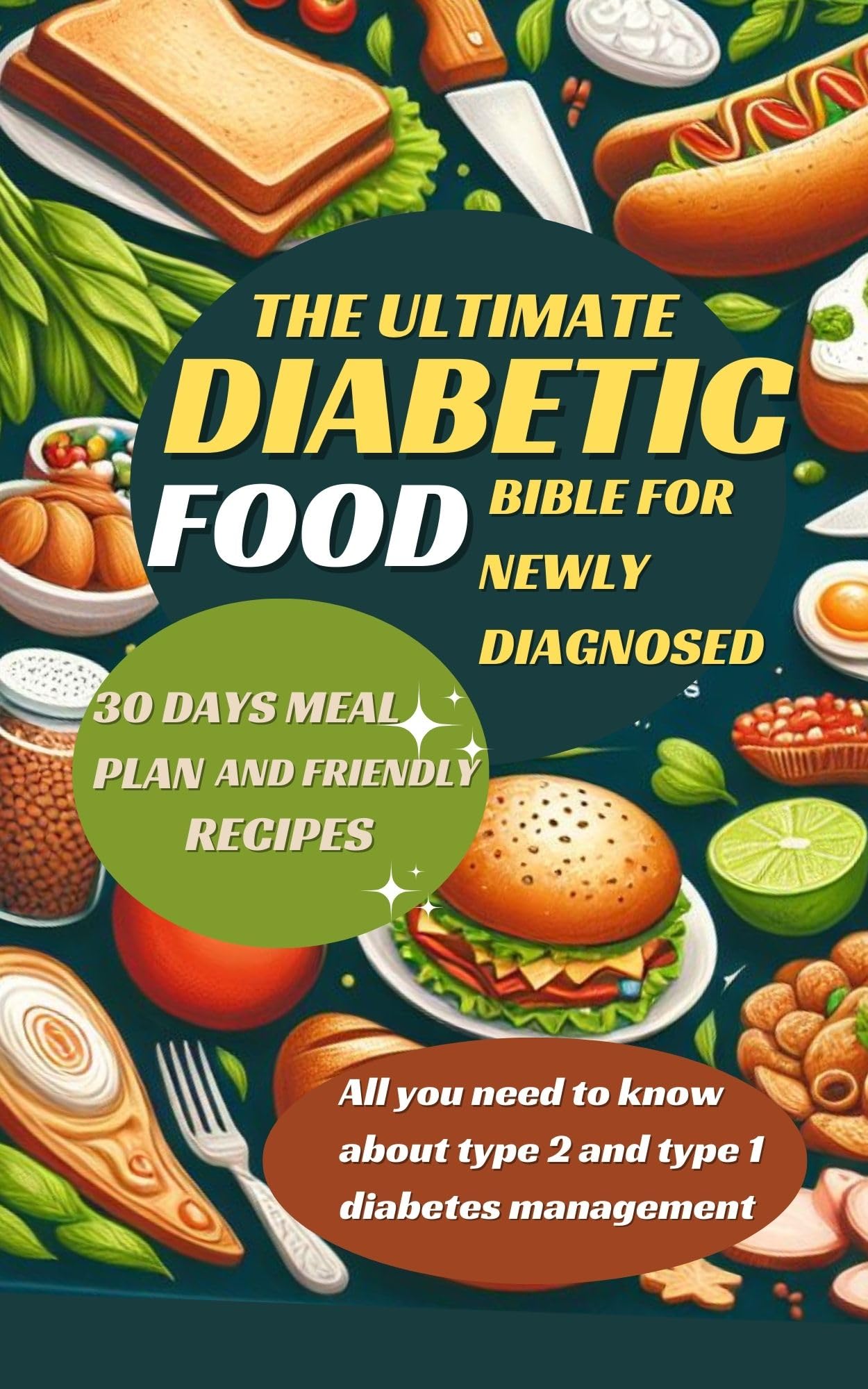 Diabetic Food Bible: Type 1 & 2 Diabetes Management with 30-Day Meal Plan - for Healthy Living