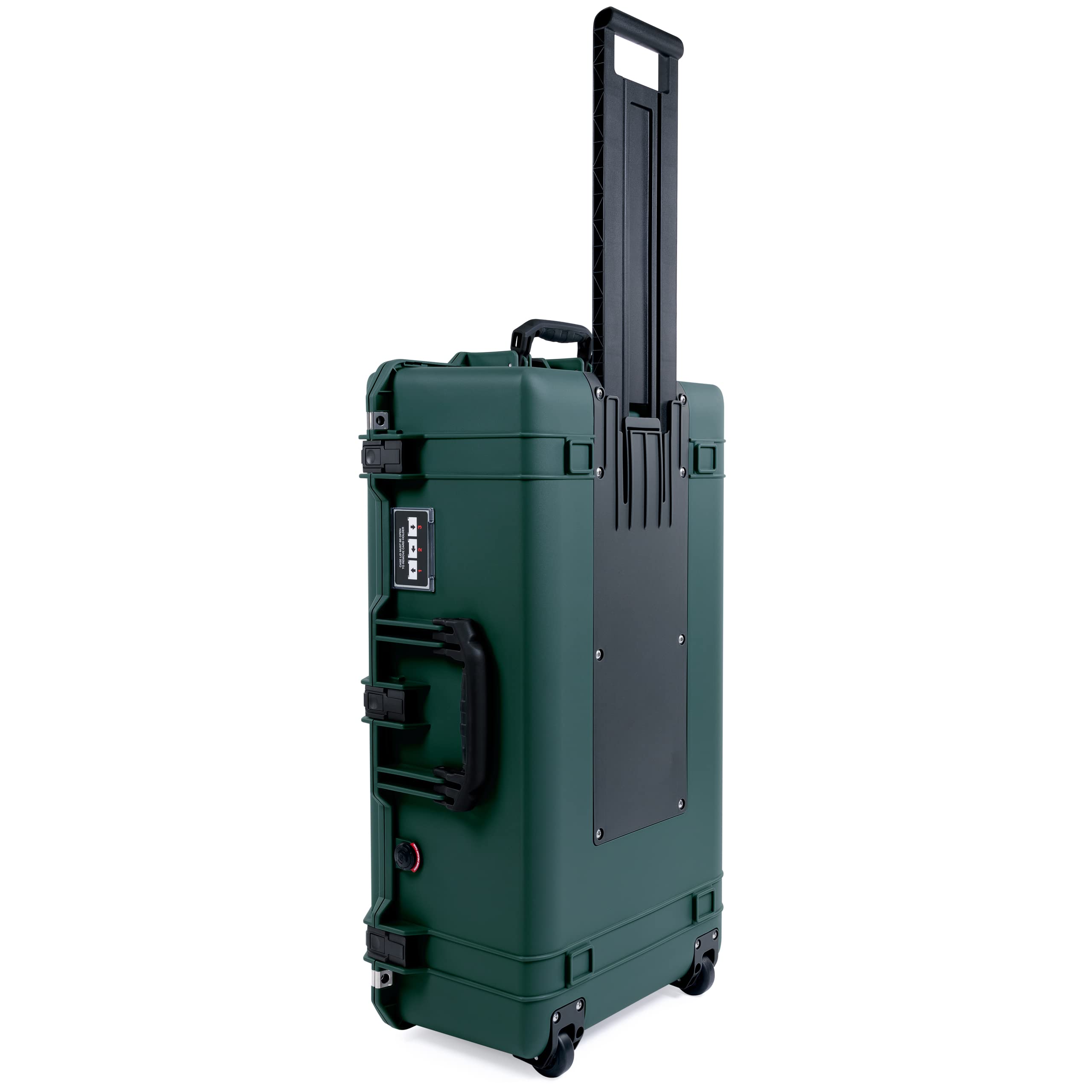 Trekking Green Pelican 1615 Air Case with Black Handles & Latches - Empty Waterproof Hard Case for Outdoor Adventure, Travel & Equipment Storage