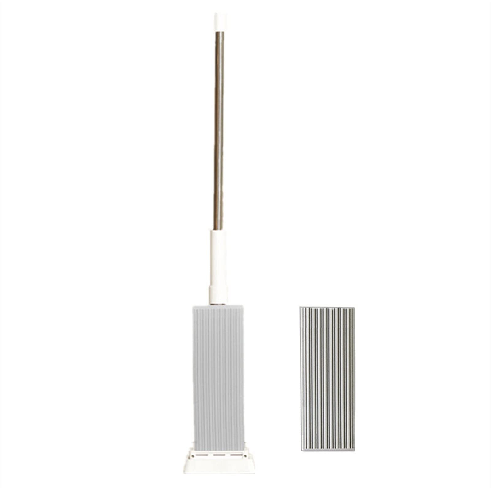 Self-Cleaning Flat Mop with Squeeze Function - 2 Reusable Microfiber Heads for Effortless Floor Cleaning - Perfect for Tile, Hardwood & Laminate Floors - Ideal for Home, Kitchen & Bathroom Cleaning