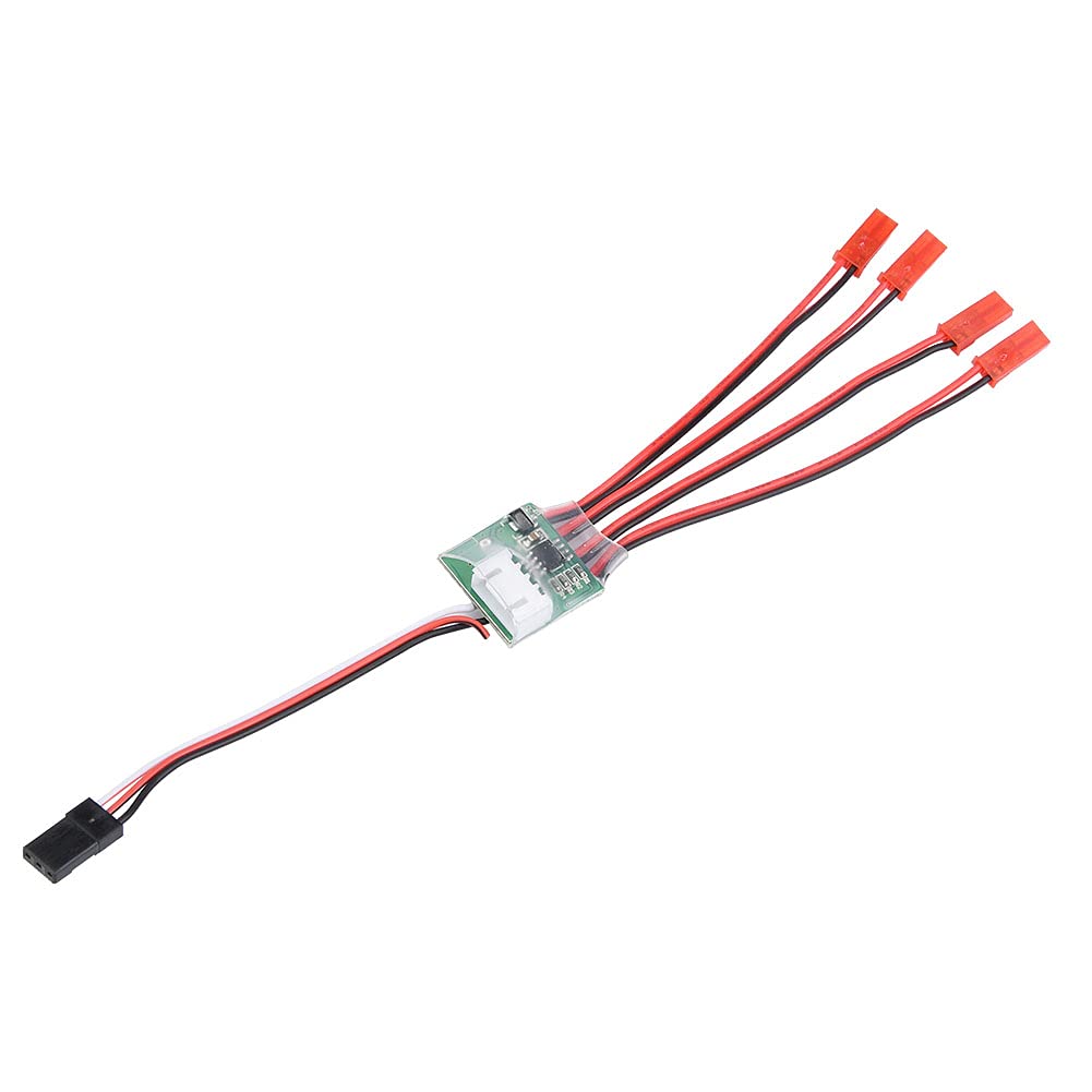 LED Light Bar Controller for RC Aircraft & Model Airplanes - 3S RC LED Light Strip Replacement Upgrade | Perfect for Outdoor RC Toys & Night Flying Scenes