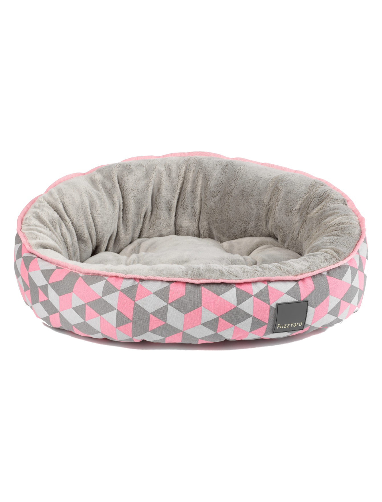 Fuzzyard Reversible Dog & Cat Bed - Soft Plush Pet Bed for Small Medium Large Dogs & Cats, Machine Washable, Morganite Color - Perfect for Living Room, Bedroom & Pet Travel