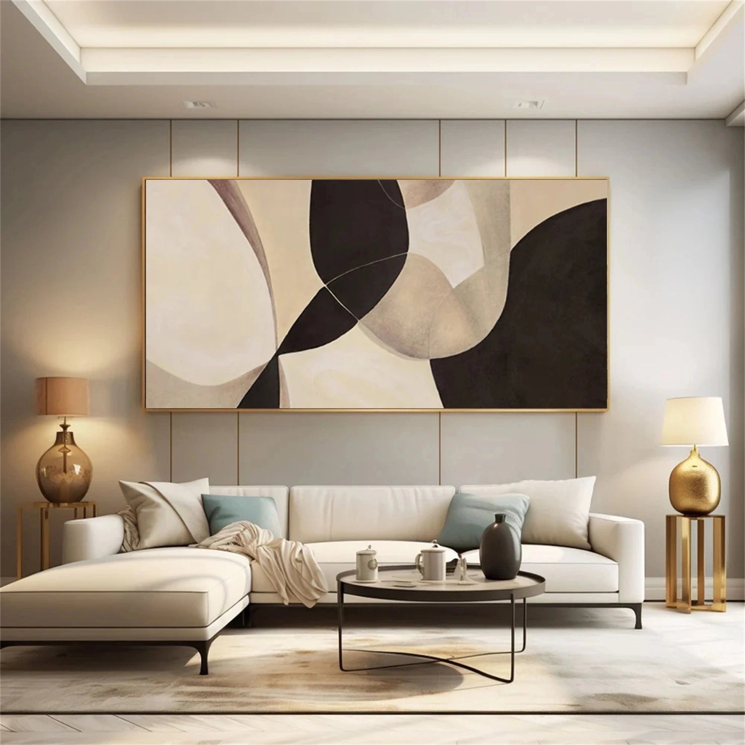 Abstract Tranquility #WS243 - Modern Wall Art Canvas Painting for Home & Office Decor - Perfect for Living Room, Bedroom, and Workspace