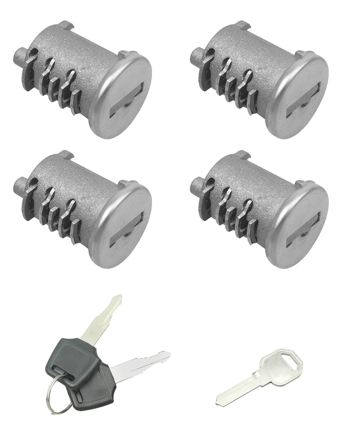 4 Pack Replacement Lock Cores for Yakima SKS Car Rack System - Universal Fit for Lockable Accessories | Secure Your Roof Rack, Bike Rack & Cargo Carrier