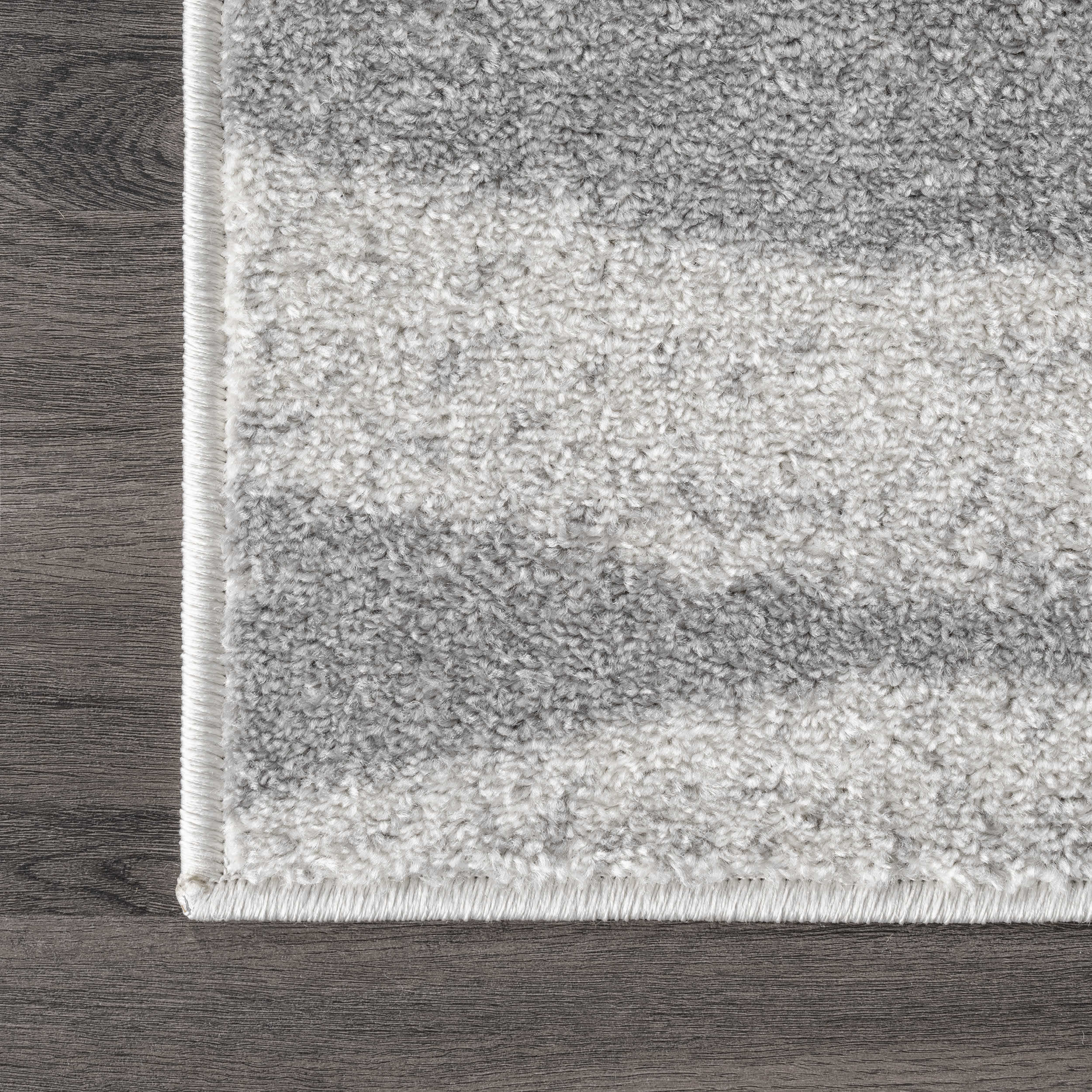 Modern Geometric Waves Area Rug in Grey - Soft and Durable for Living Room, Bedroom, or Office Decor
