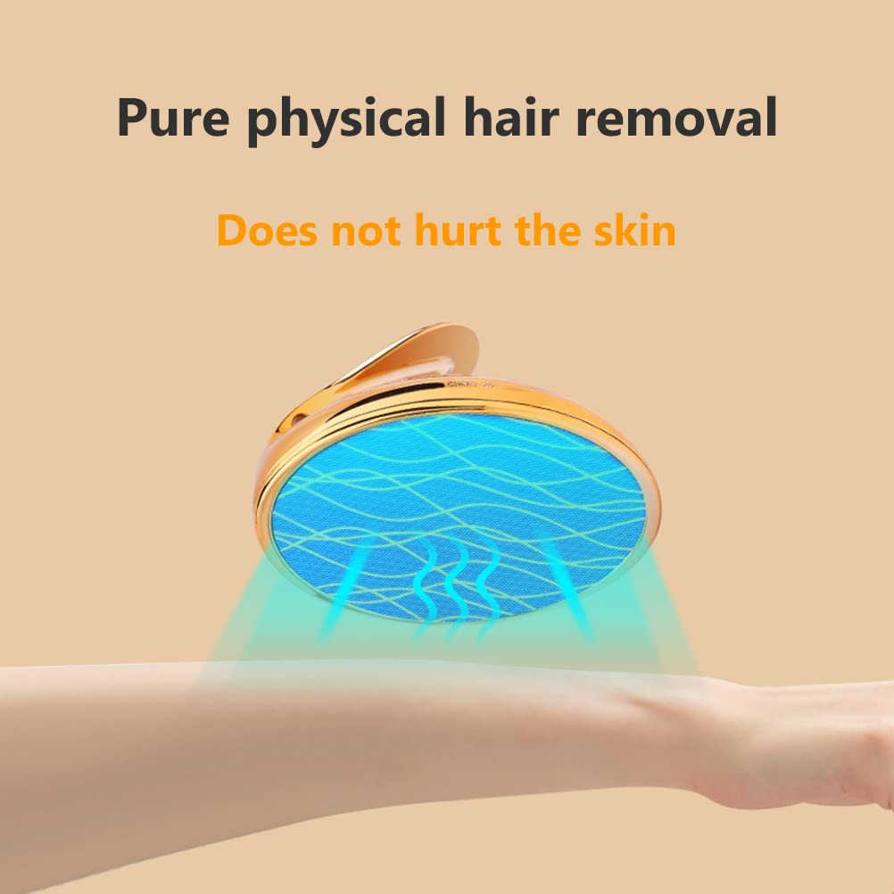 Crystal Nano Hair Eraser for Women & Men - Painless Hair Removal Without Shaving - Rose Gold Hair Remover for Arms, Legs, Back & Body | Perfect for Smooth Skin at Home, Travel & Salon Use