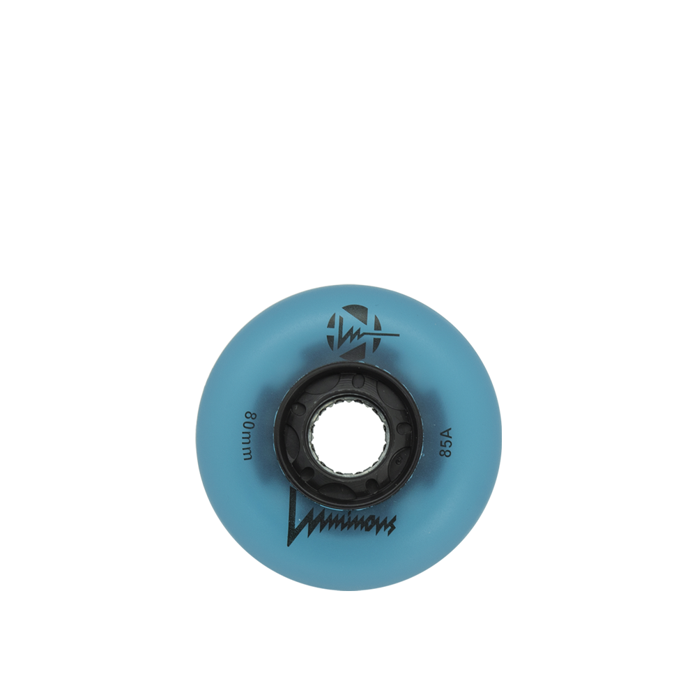 Luminous 80mm/85a Skateboard Wheel (Single) - High-Performance Glow in the Dark Wheels for Night Skateboarding & Longboard Cruising