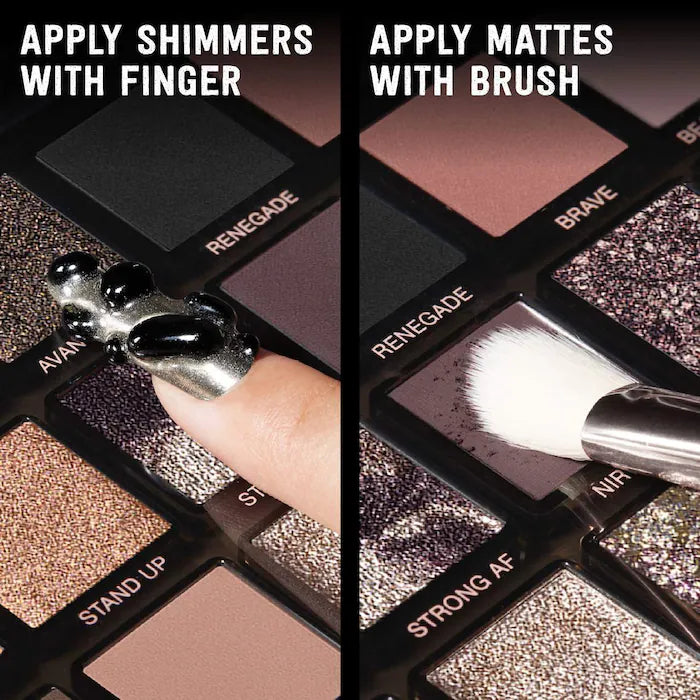 Huda Beauty Pretty Grunge Limited Edition Eyeshadow Palette - Smoky & Glam Makeup for Party, Date Night & Special Occasions