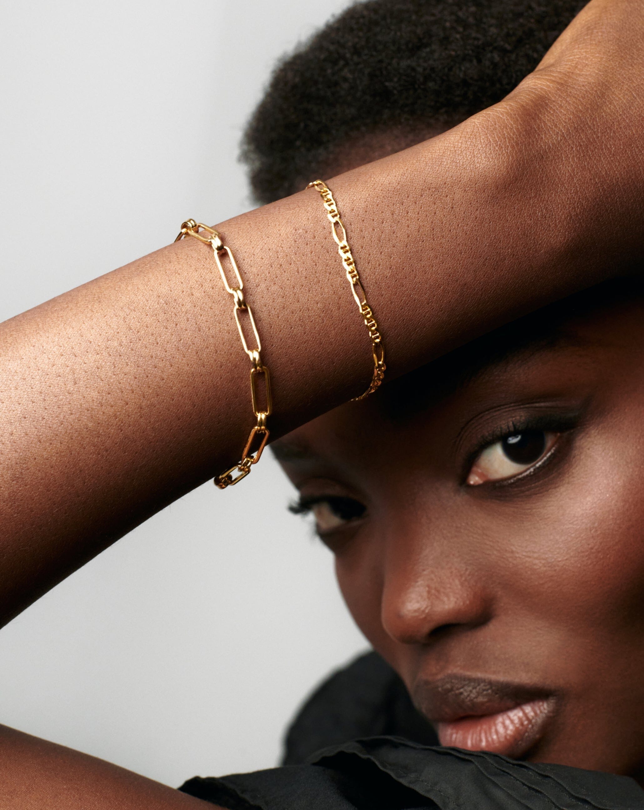 Aegis Chain Bracelet for Women - 18k Gold Plated Stainless Steel Adjustable Bangle - Perfect for Gifts, Parties, and Everyday Wear