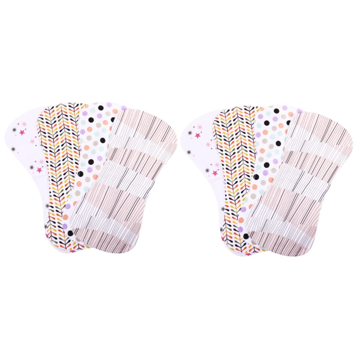 8-Pack Soft Muslin Baby Burp Cloths & Drool Bibs for Boys & Girls - Absorbent Washable Nursing Bibs, Burping Wipes & Feeding Towels for Newborns - Perfect for Feeding, Spit-Up & Drool Protection