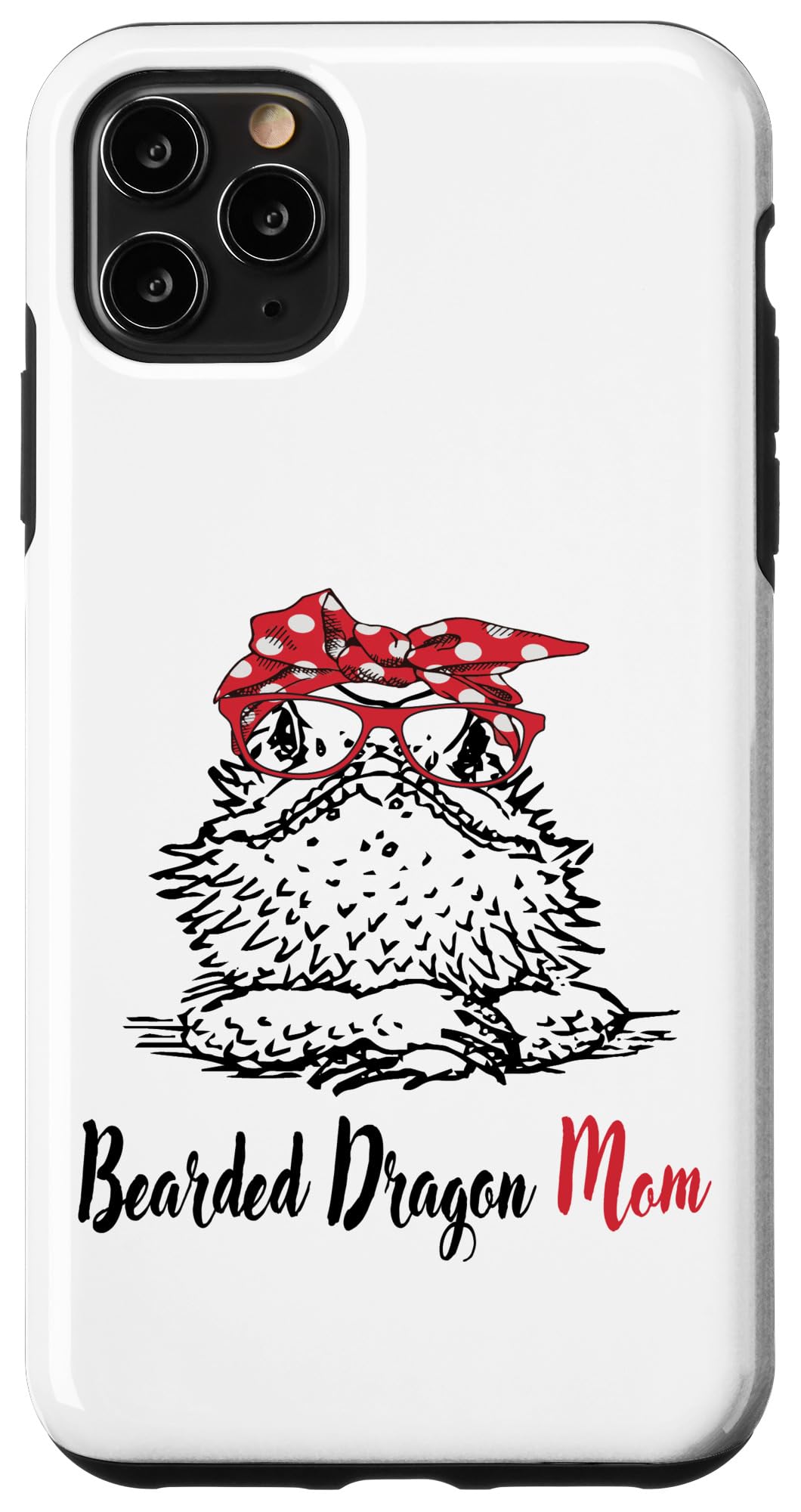 iPhone 11 Pro Max Case - Cute Tiny Dinosaur Design for Reptile Lovers & Bearded Dragon Owners | Perfect Gift for Pet Moms & Dads | Protective Phone Cover for Daily Use, Work & Outdoor Adventures