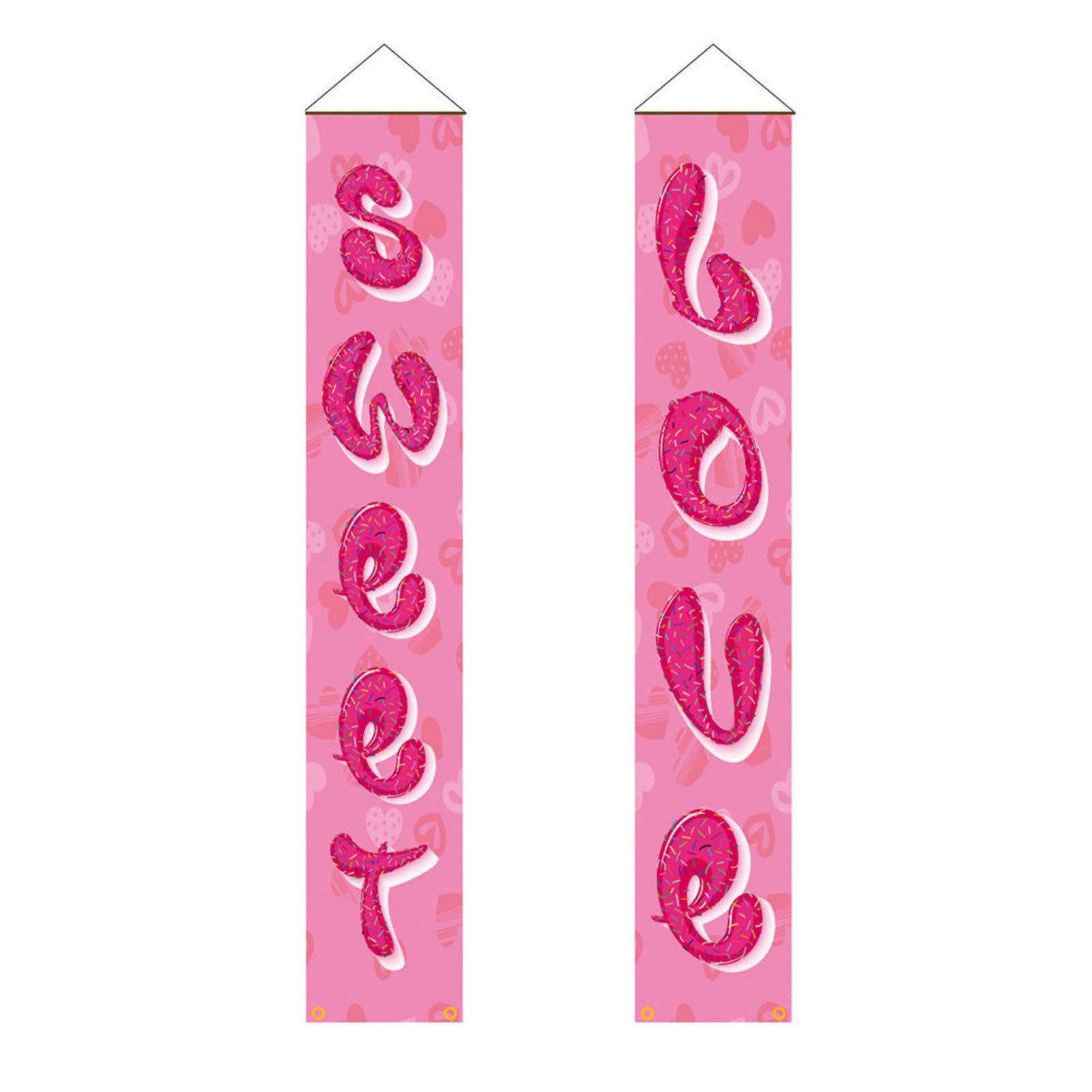 YXWLLN Valentine's Day Porch Banner - Decorative Home Door Sign for Holiday Decorations | Perfect for Front Porch, Living Room, and Party Decor