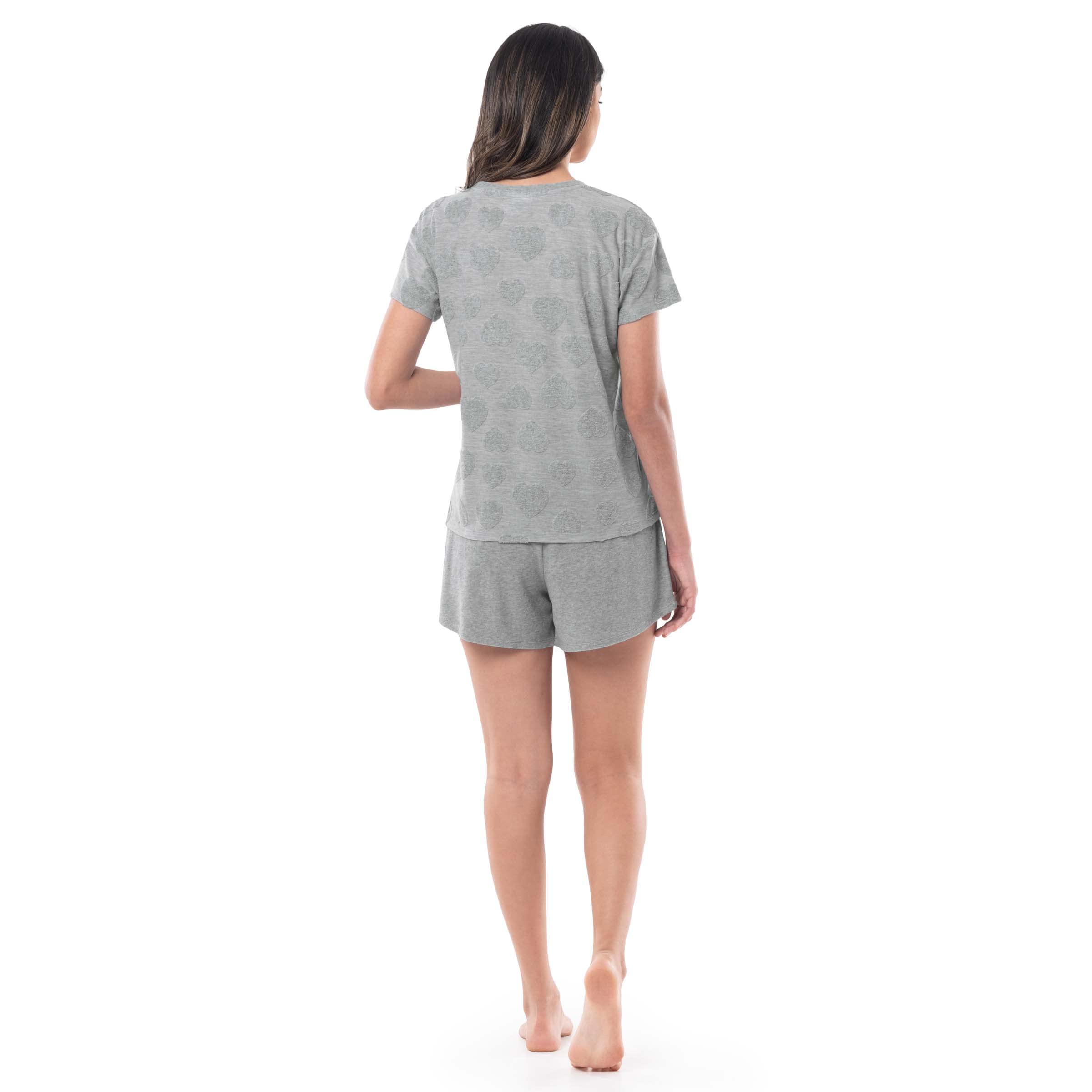 Fruit of the Loom Women's Beyondsoft Sleep Tee and Shorts Set - Ultra Soft Pajama Set for Women - Comfortable Sleepwear for Nighttime & Lounge Wear