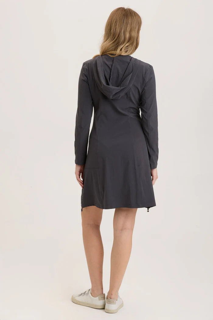 Active Rufino Jacket Dress for Women - Slim Fit Stretch Work Office Dress - Charcoal Gray - Perfect for Business Casual, Workwear & Professional Outfits