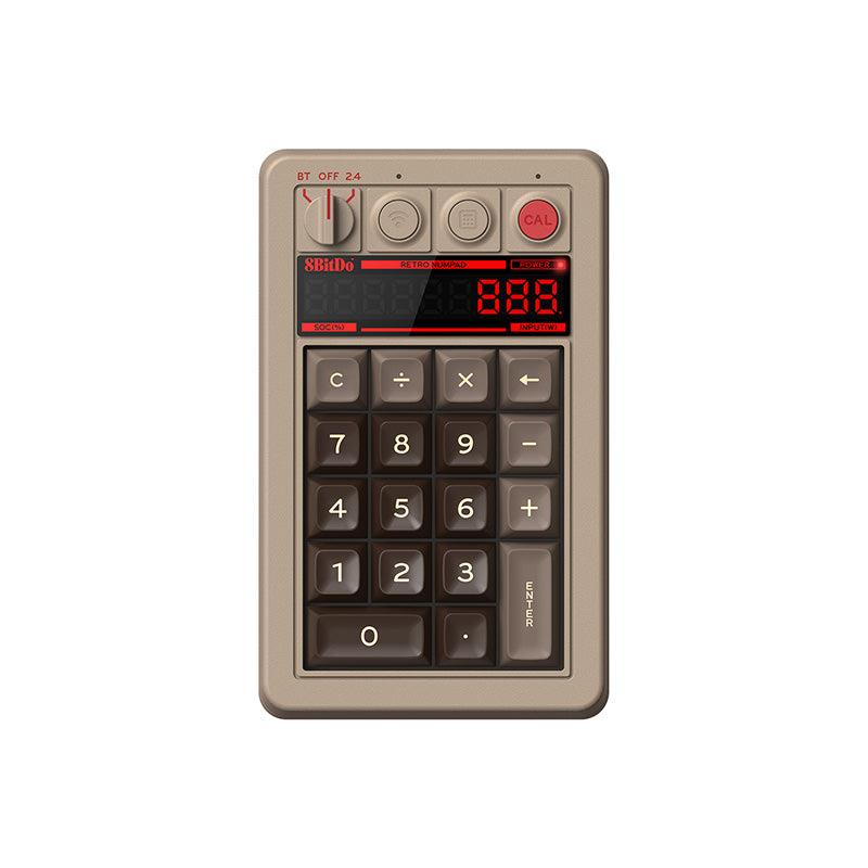 8BitDo Retro 18-Key Mechanical Numpad - C64 Edition | Vintage Style USB Number Pad for Typing & Gaming | Perfect for Programmers, Accountants & Retro PC Enthusiasts
